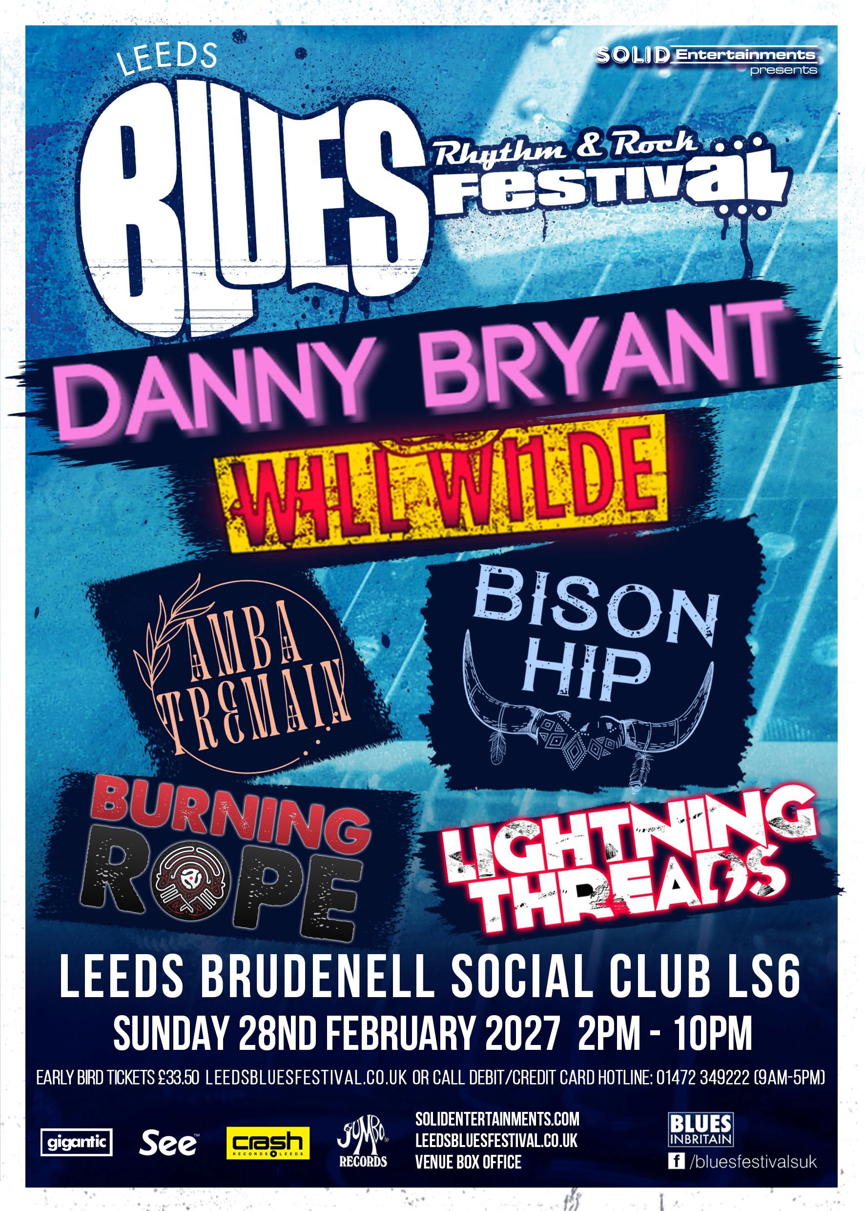 Leeds Blues Rhythm & Rock Festival 2027 poster