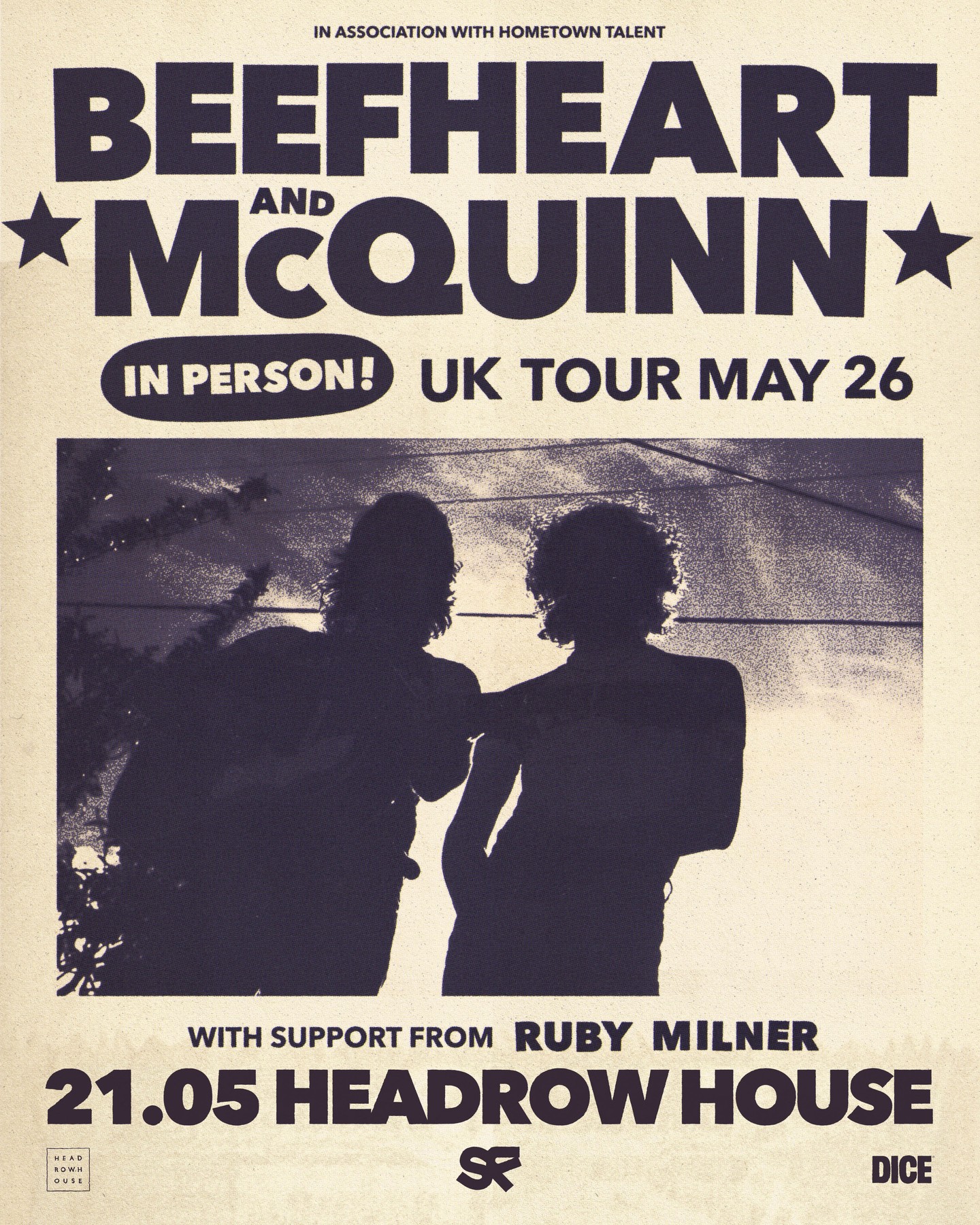 Beefheart & Mcquinn / Ruby Milner poster