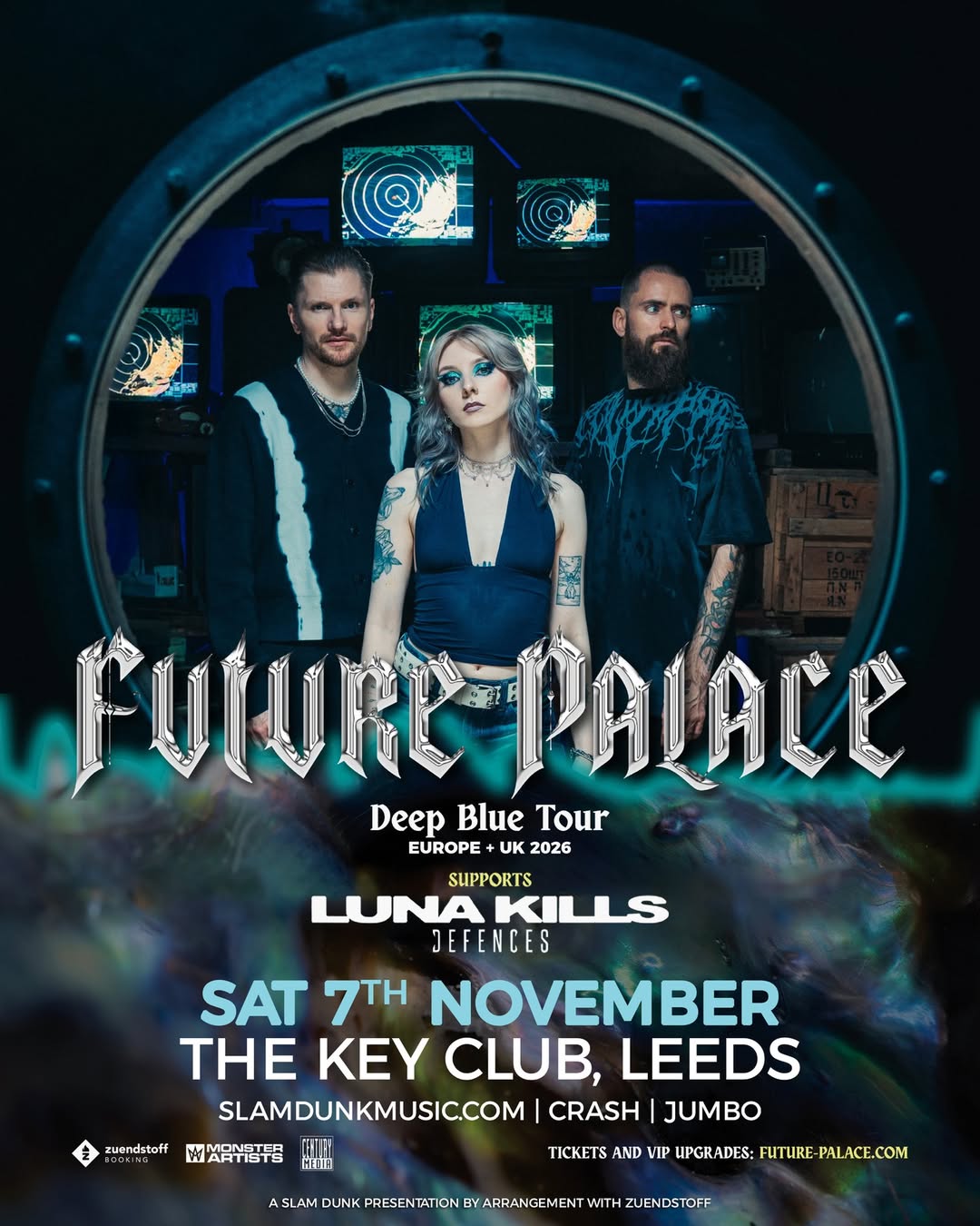 Future Palace / Luna Kills / DEFENCES poster