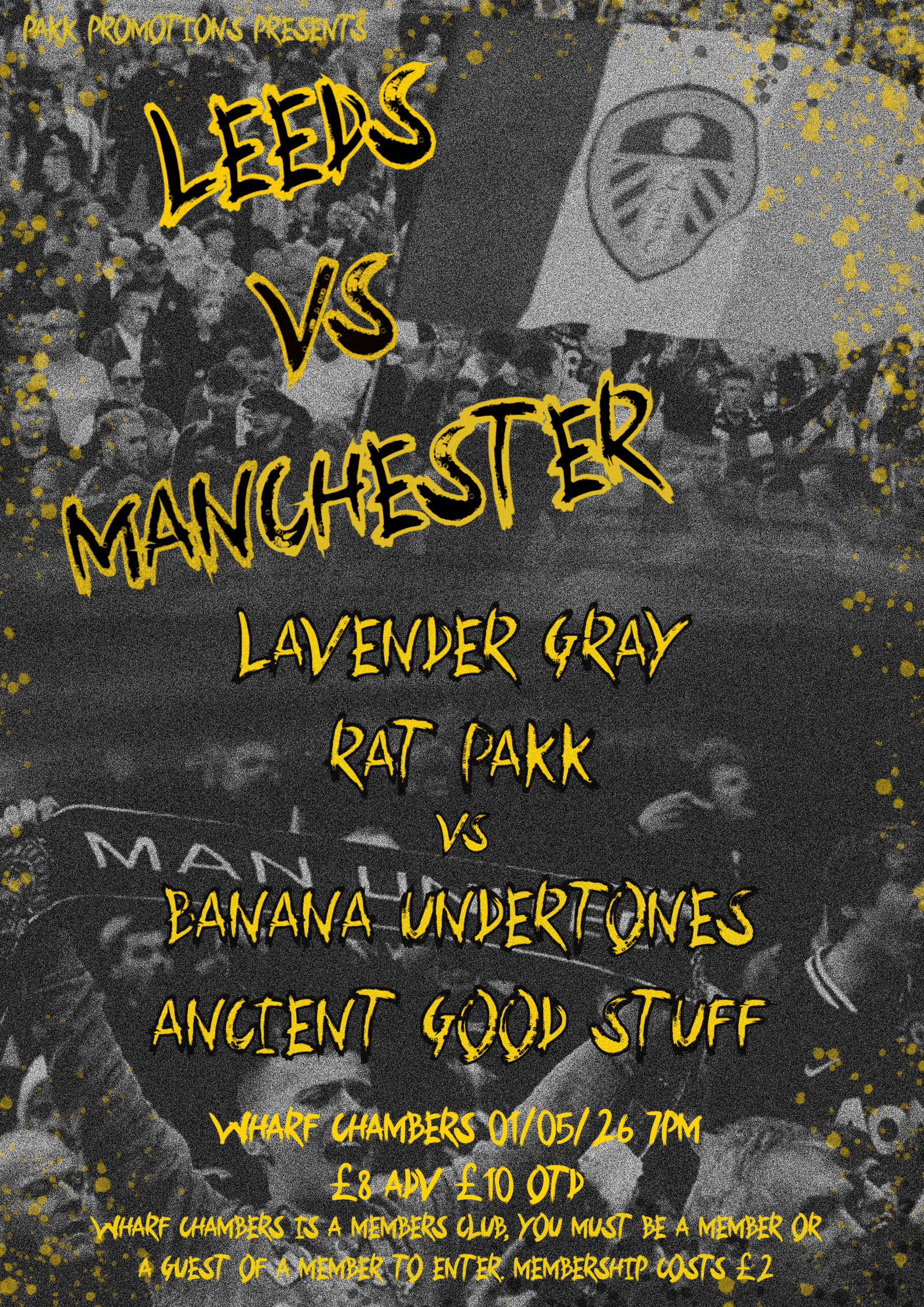 Leeds v Manchester poster