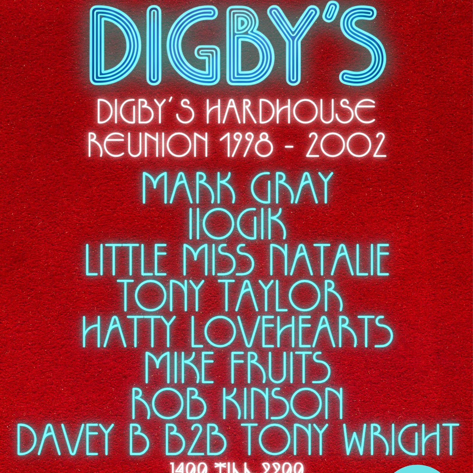 Digby's HardHouse Reunion 1998-2002 poster