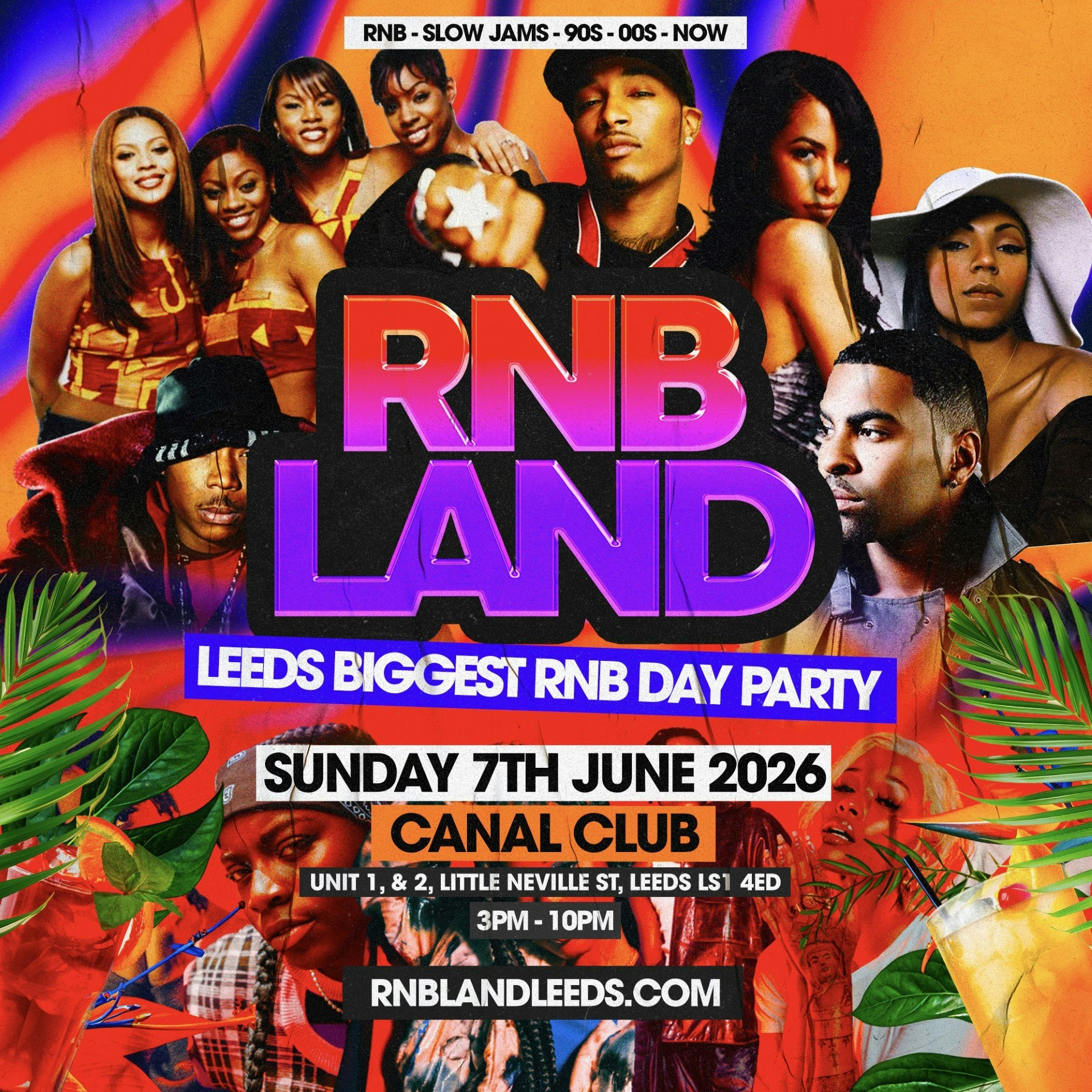 RNBLAND - Leeds Summer RnB Day Party poster