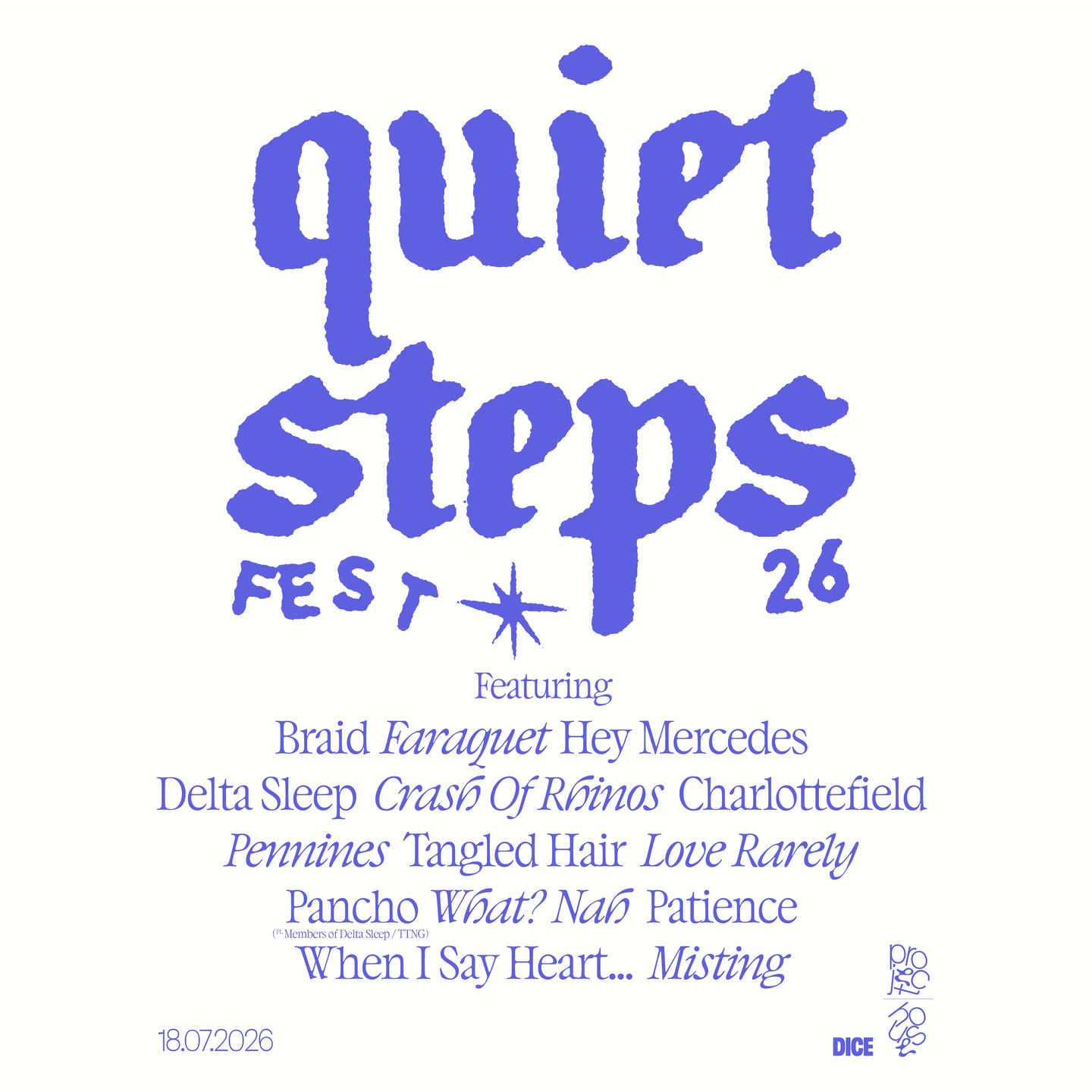 Quiet Steps Festival 2026 poster