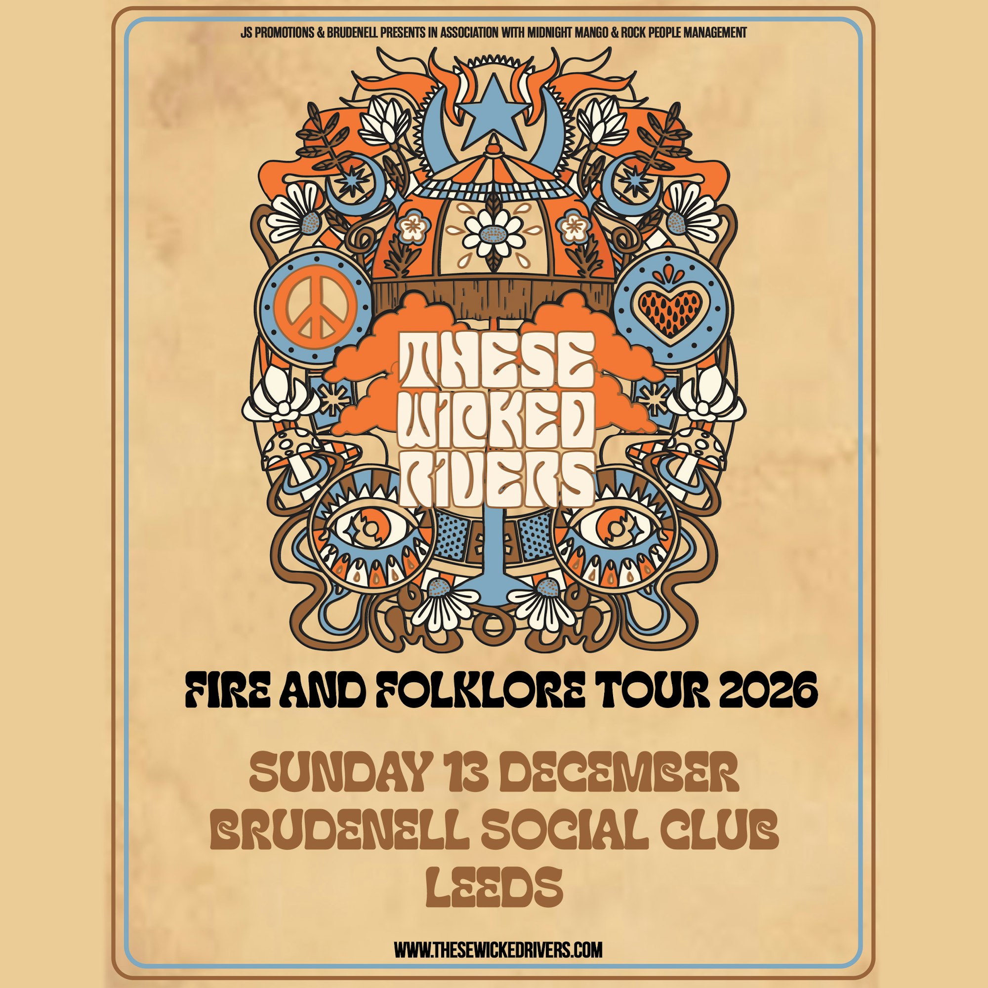Fire and Folklore Tour 2026: These Wicked Rivers / JONNY MORGAN poster