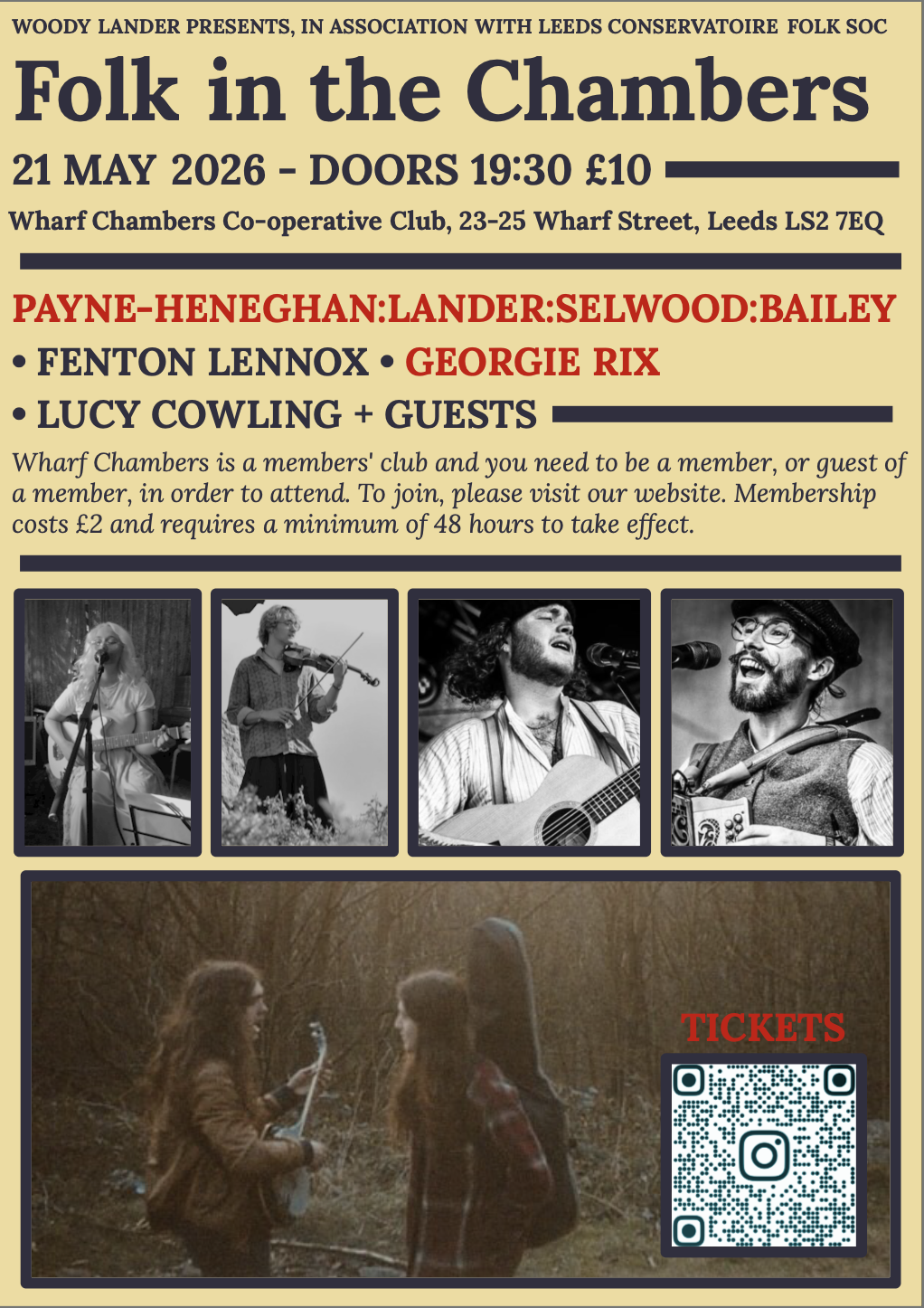 Folk in the Chambers poster