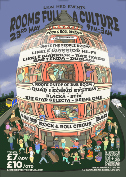 Rooms Full A Culture: Blacka / Stix / Sis Star Selecta / Being One / Quad 1 Sound System / @Ras Iyasu / @Ras Tenda / @Dublaw / @Likkle Warrior poster