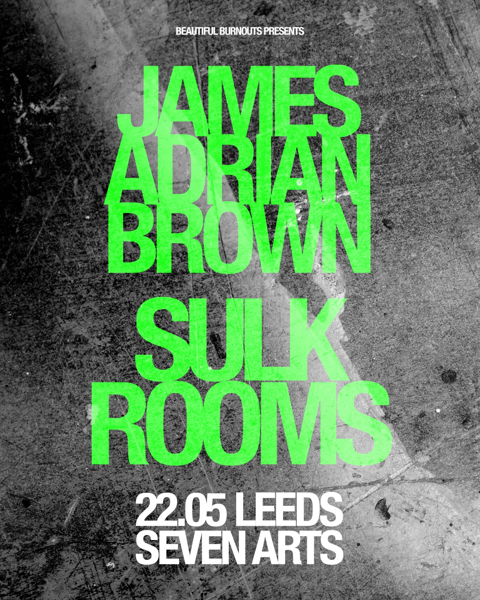 James Adrian Brown x Sulk Rooms poster