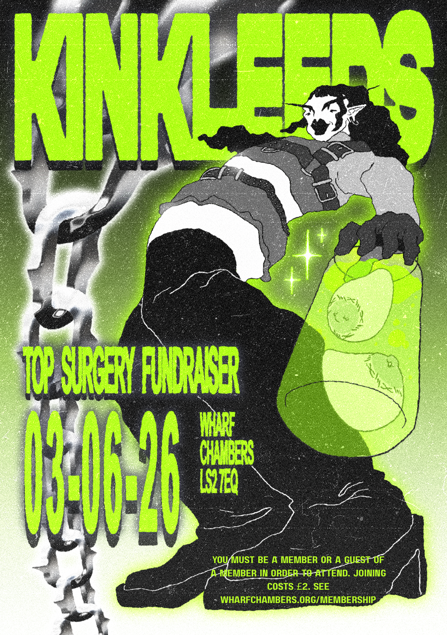 Kink Leeds Top Surgery Fundraiser poster