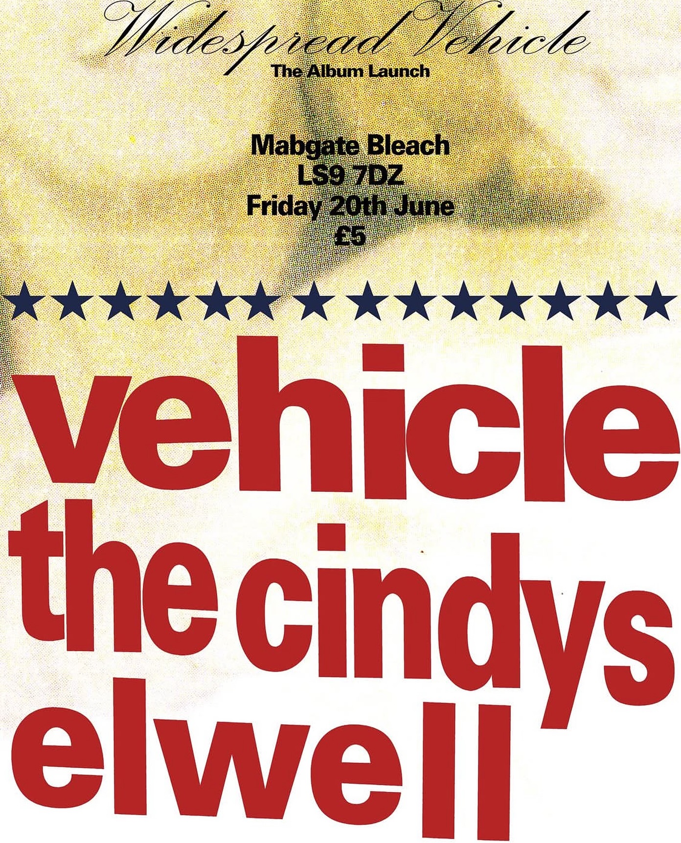 Widespread Vehicle / The Cindys / Elwell poster