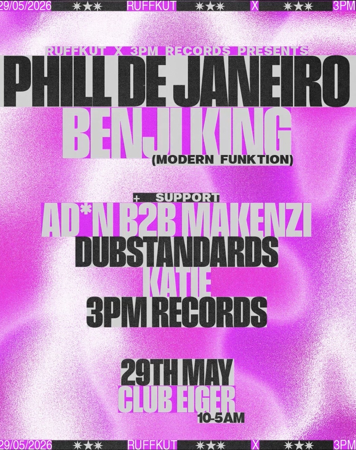 Ruffkut X 3PM presents poster