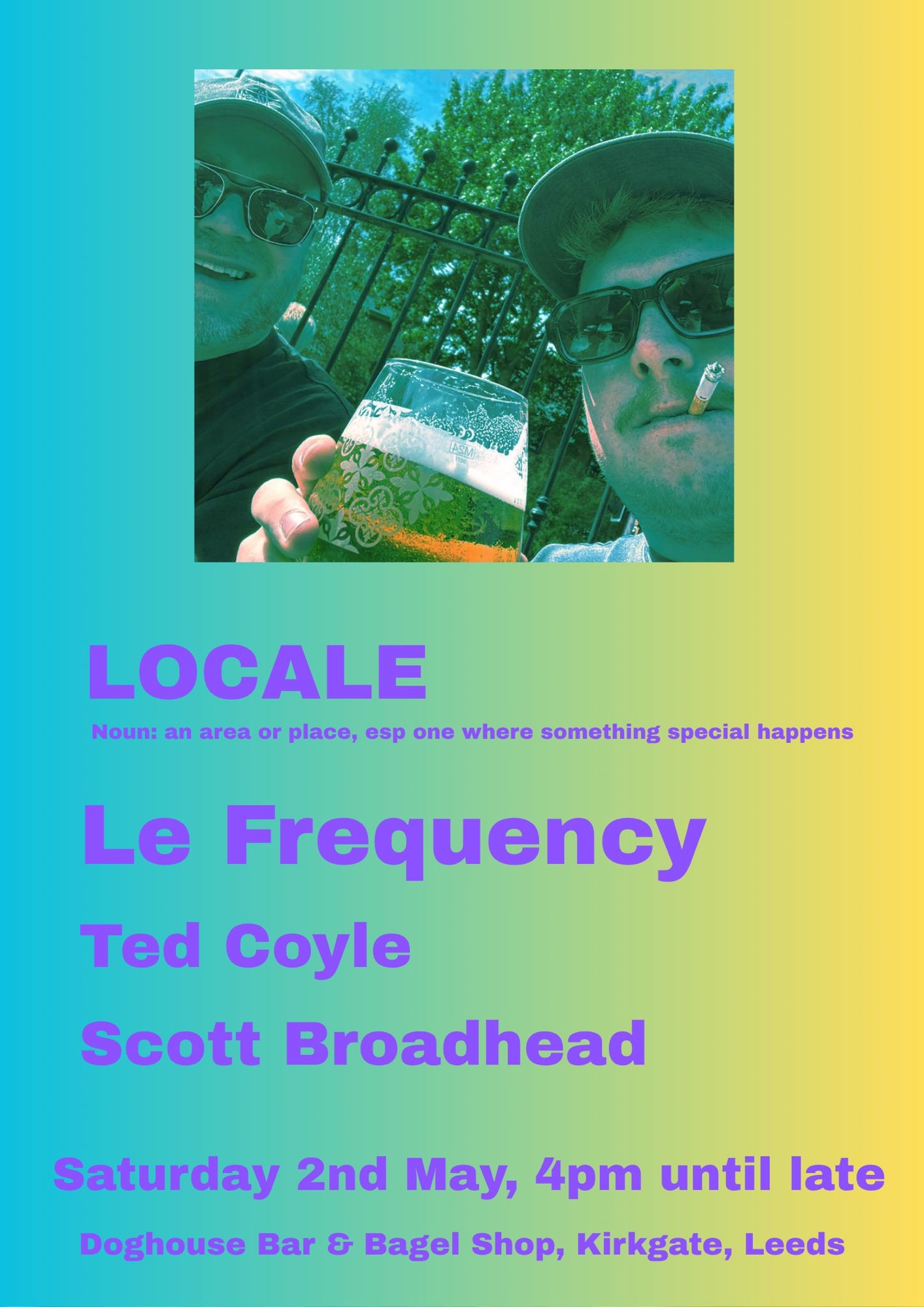 Locale: Le Frequency / Scott Broadhead / Ted Coyle poster