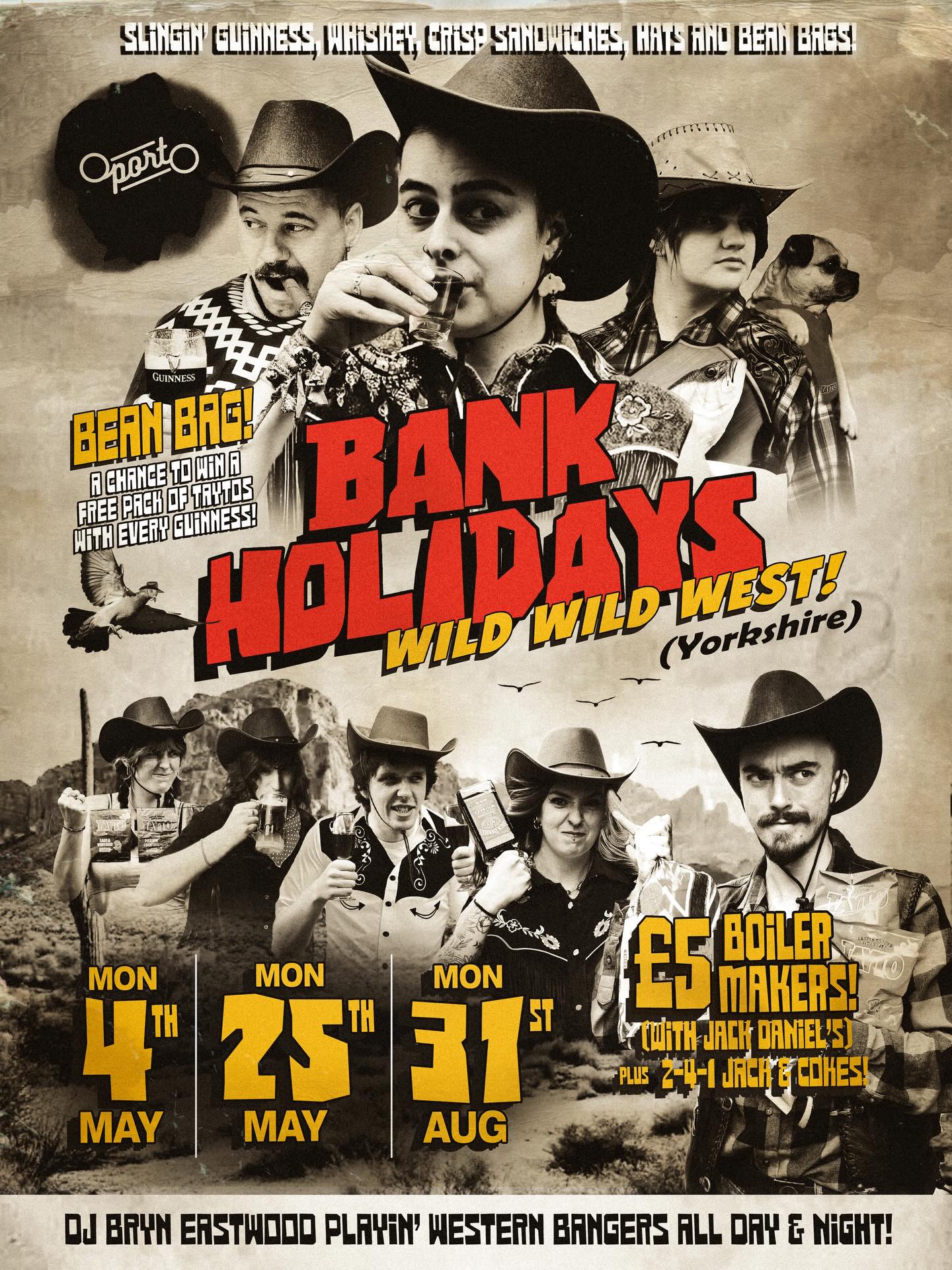 Bank Holidays Wild Wild West poster