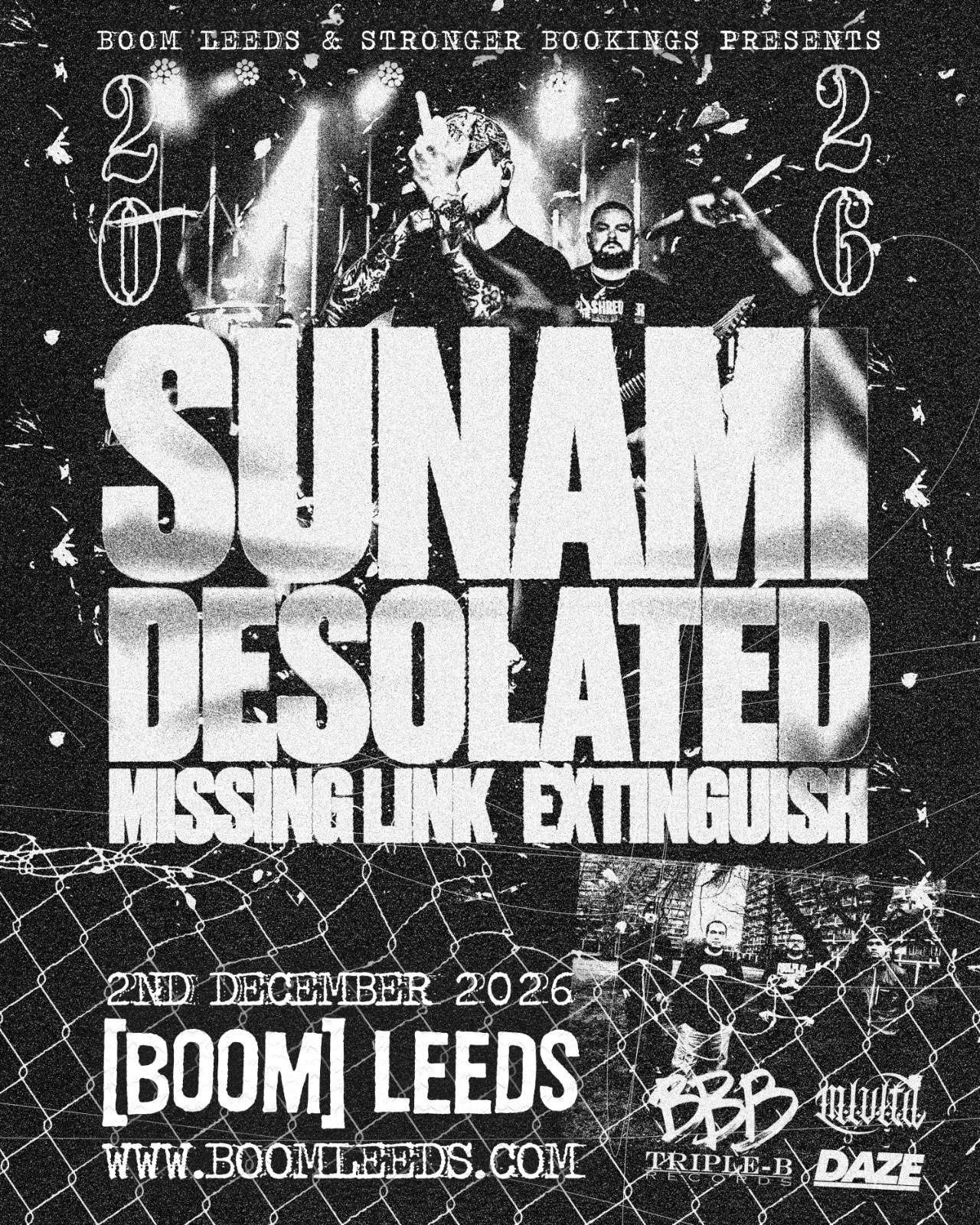 Sunami / Desolated / Missing Link / Extinguish poster