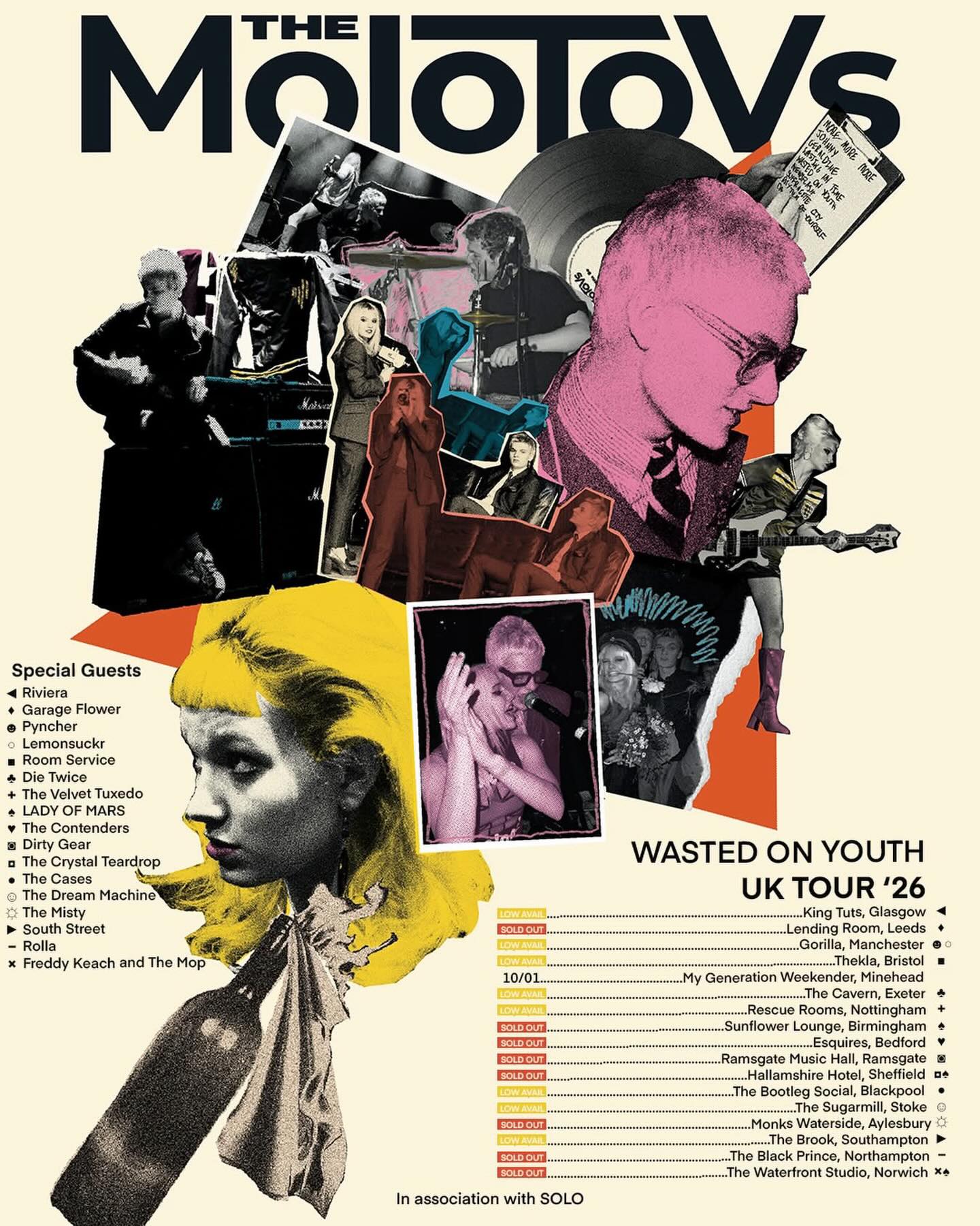 Wasted on Youth UK Tour '26 poster