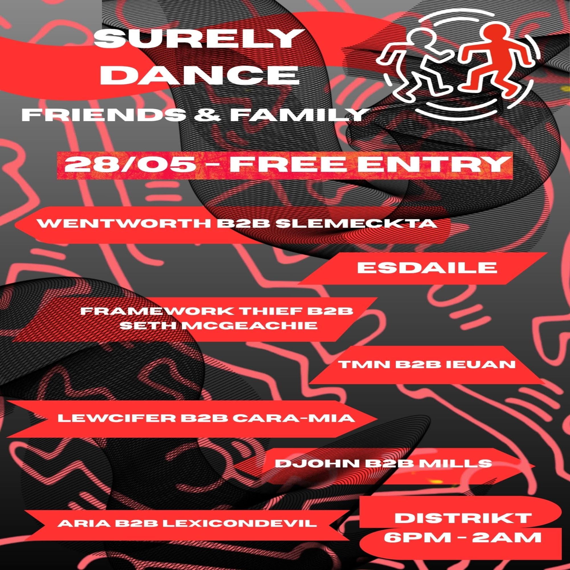 Surely Dance presents poster