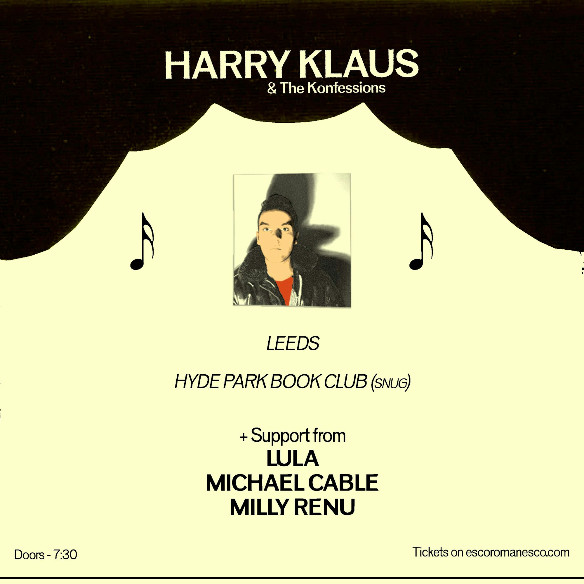 Harry Klaus + The Konfessions poster