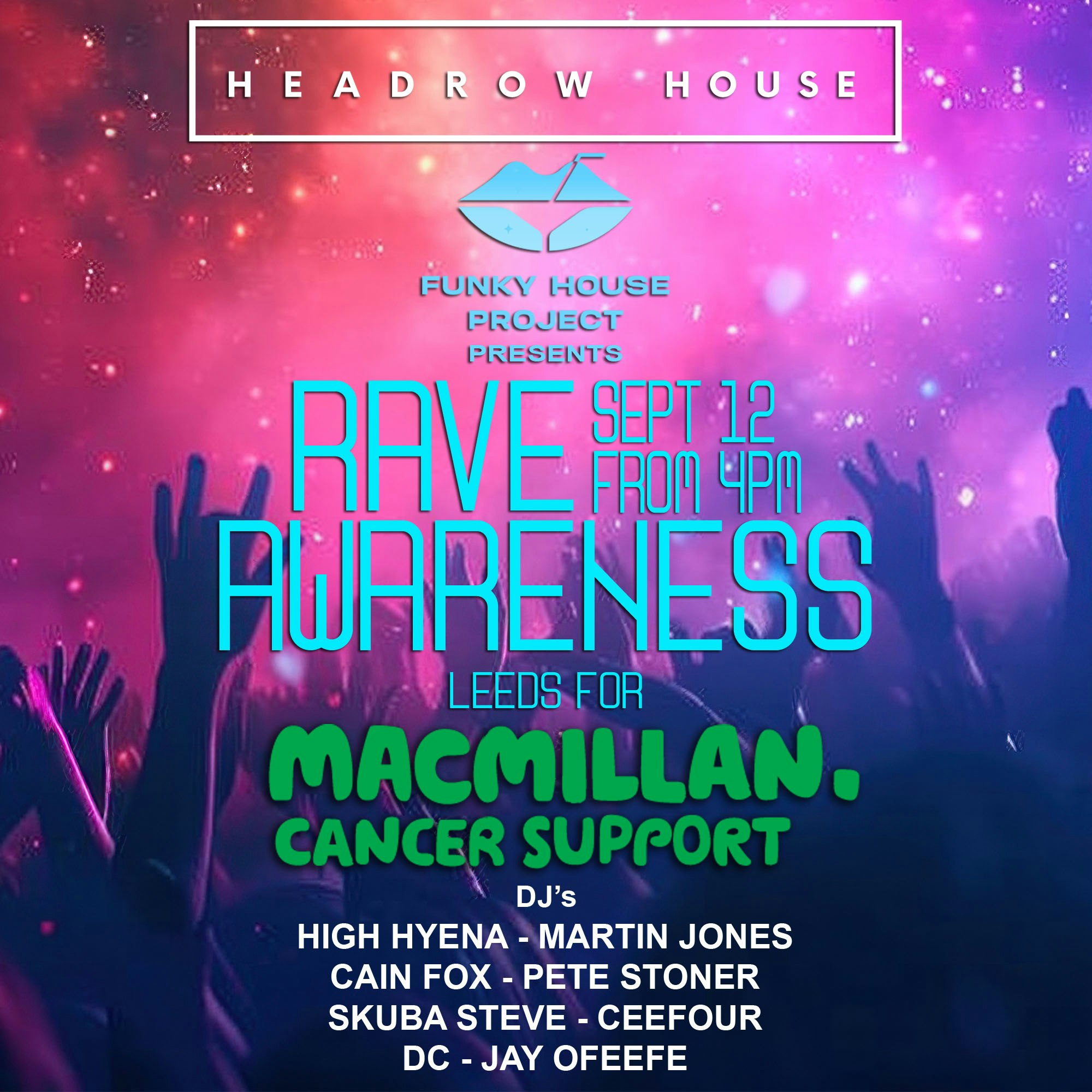 Rave Awareness Charity Event poster