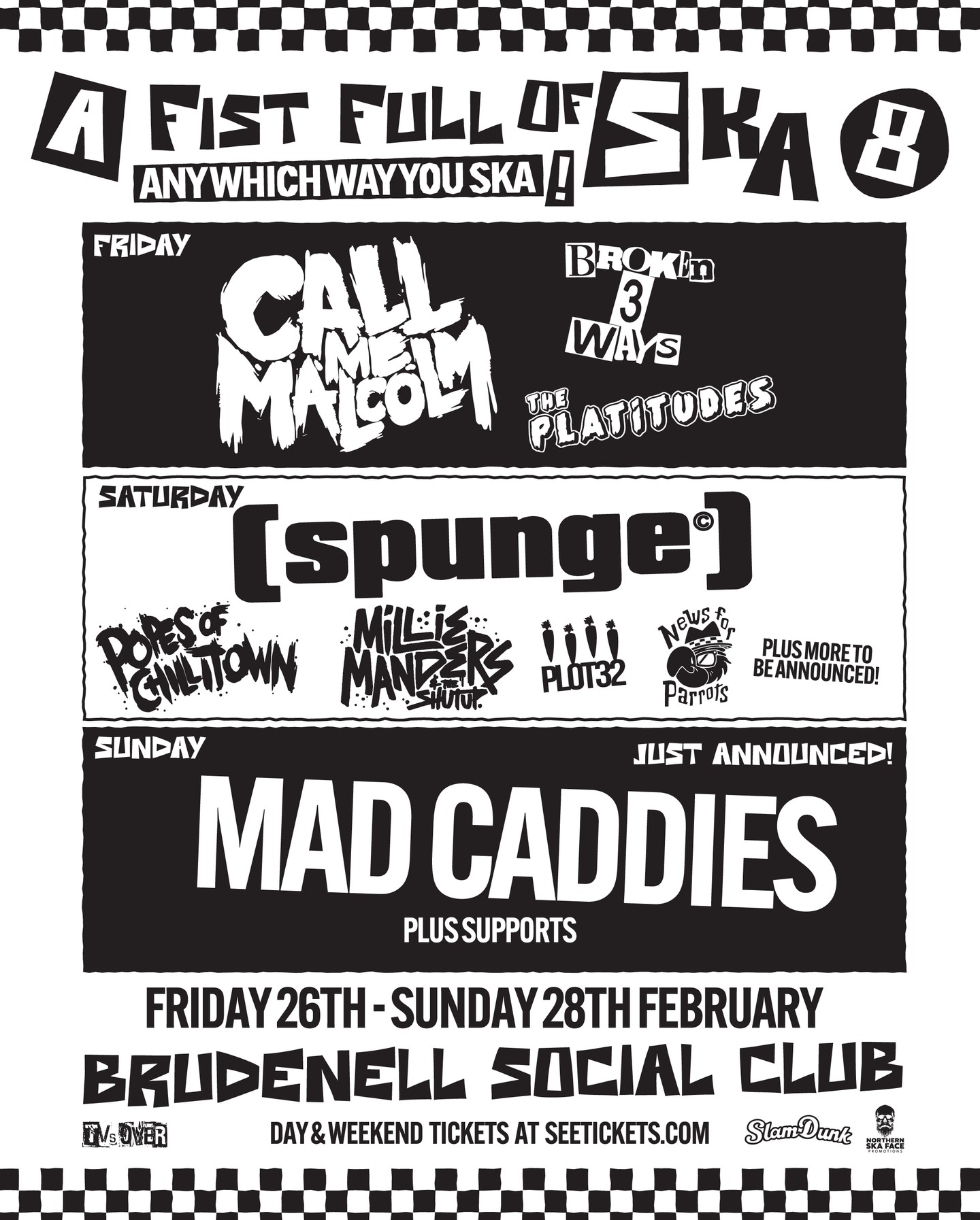 A Fistful Of Ska: Call Me Malcolm / Brok'n 3 Ways / The Platitudes poster