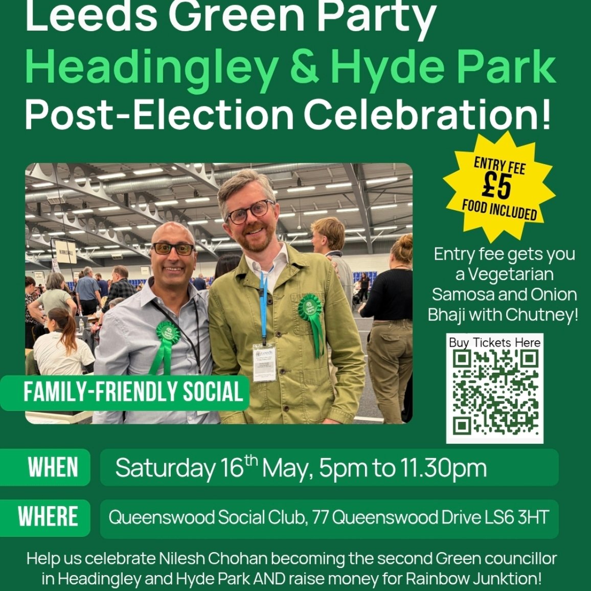 Headingley & Hyde Park Post Election Celebration poster