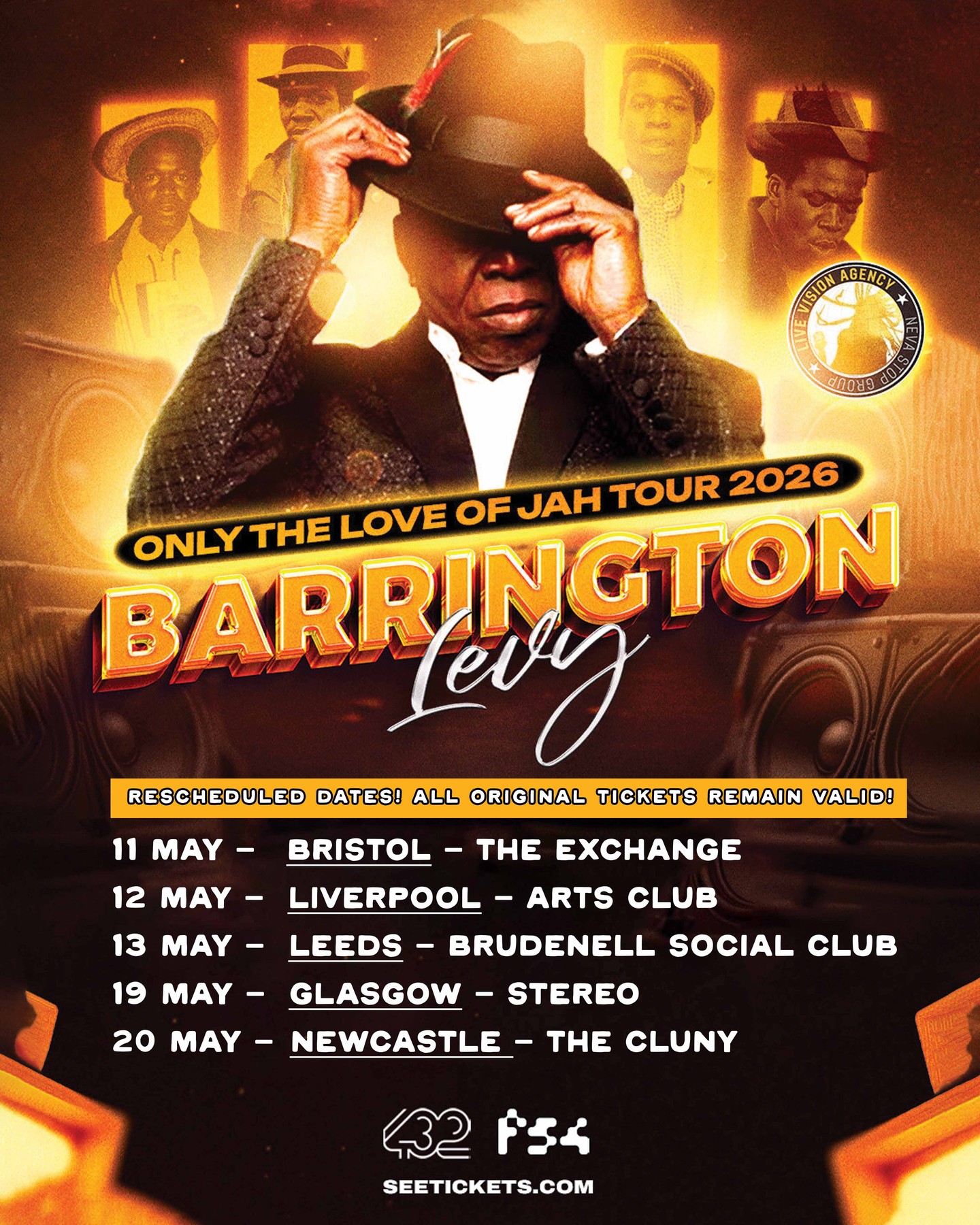Only the Love of Jah Tour 2026 poster