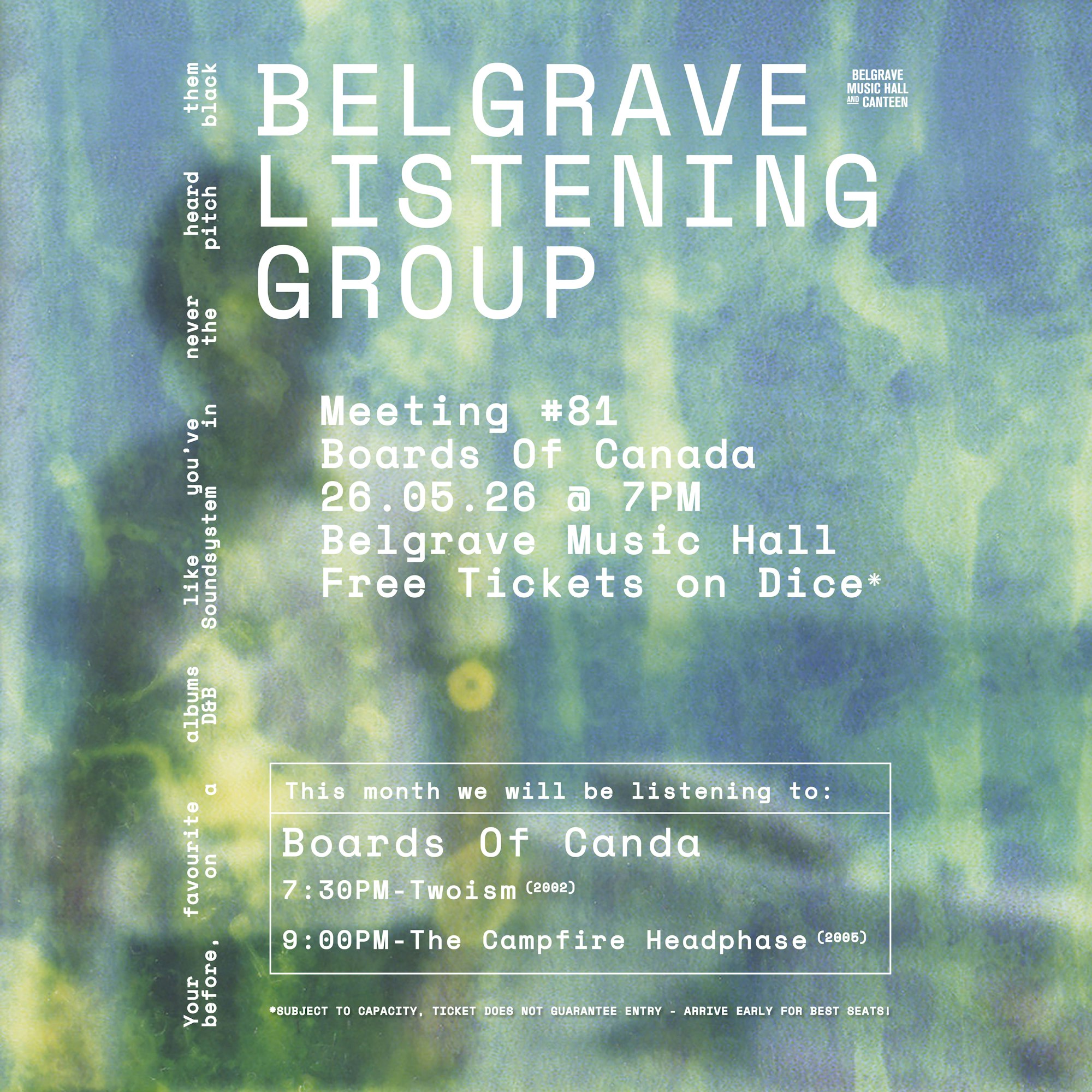 Belgrave Listening Group poster