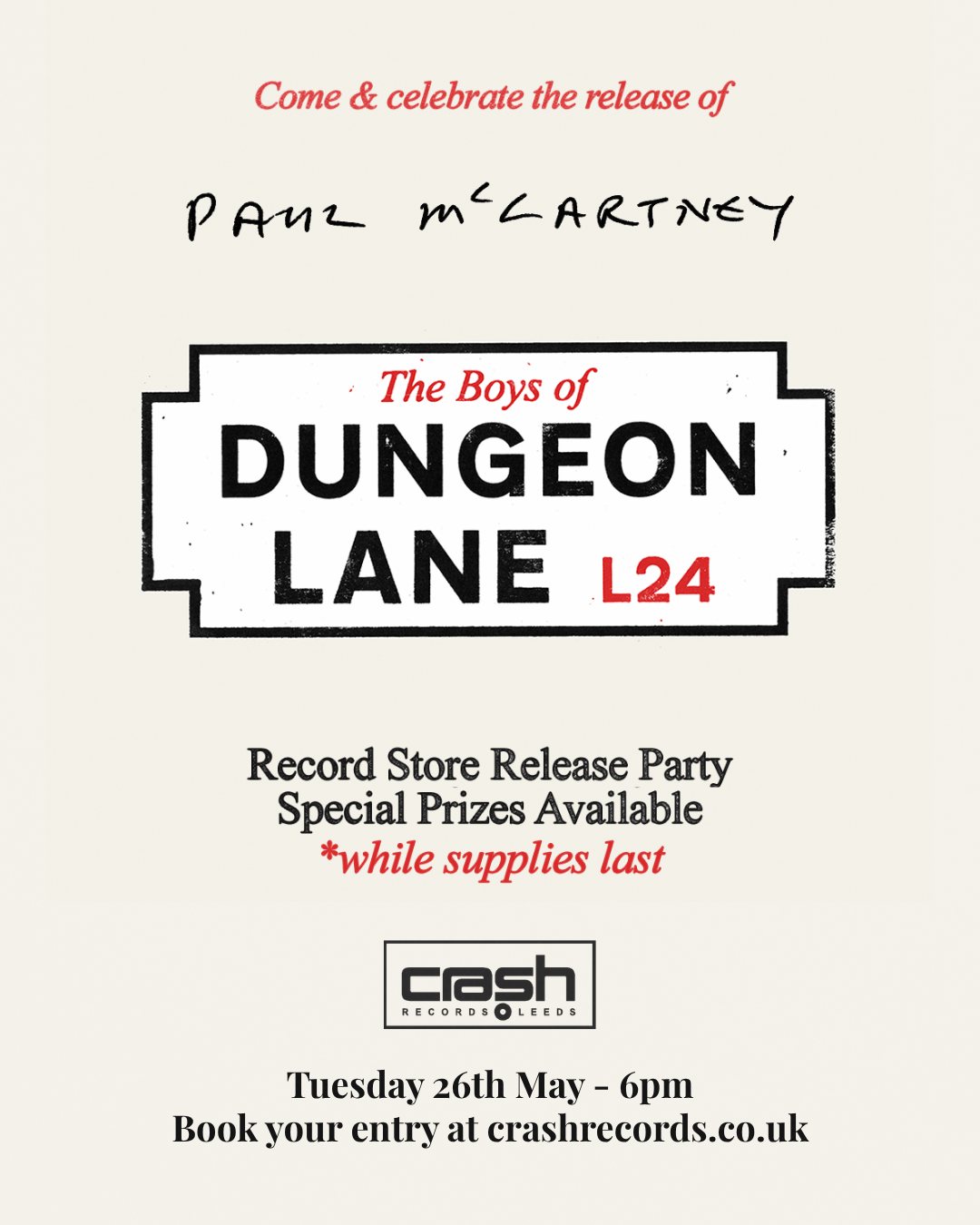 Paul McCartney Release Party poster