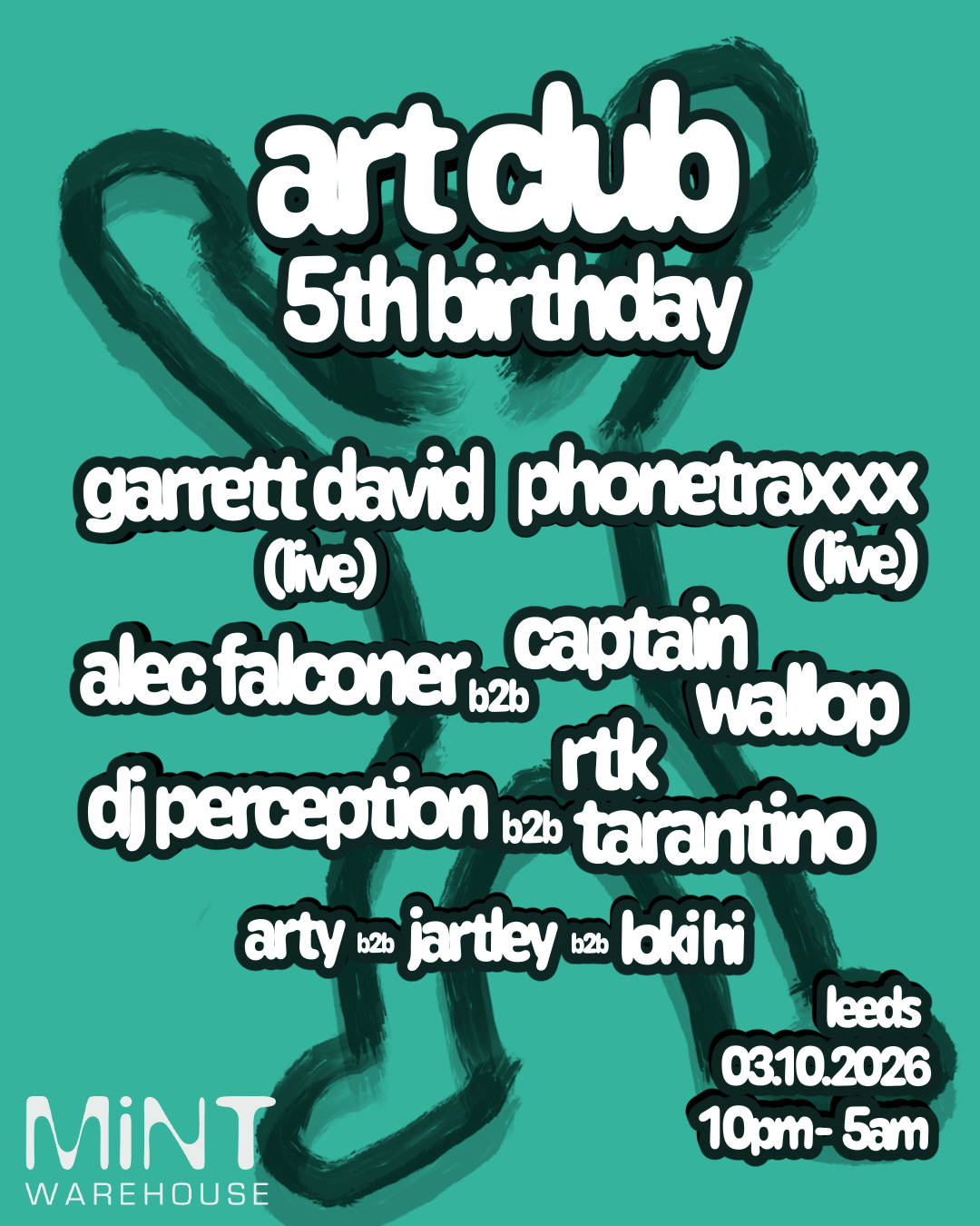 Art Club 5th Birthday poster