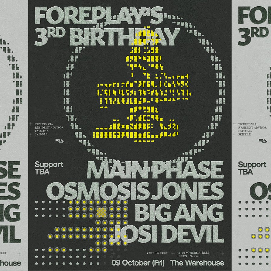 Foreplay 3rd Birthday: Mainphase / Osmosis Jones / Big Ang / Josi Devil poster