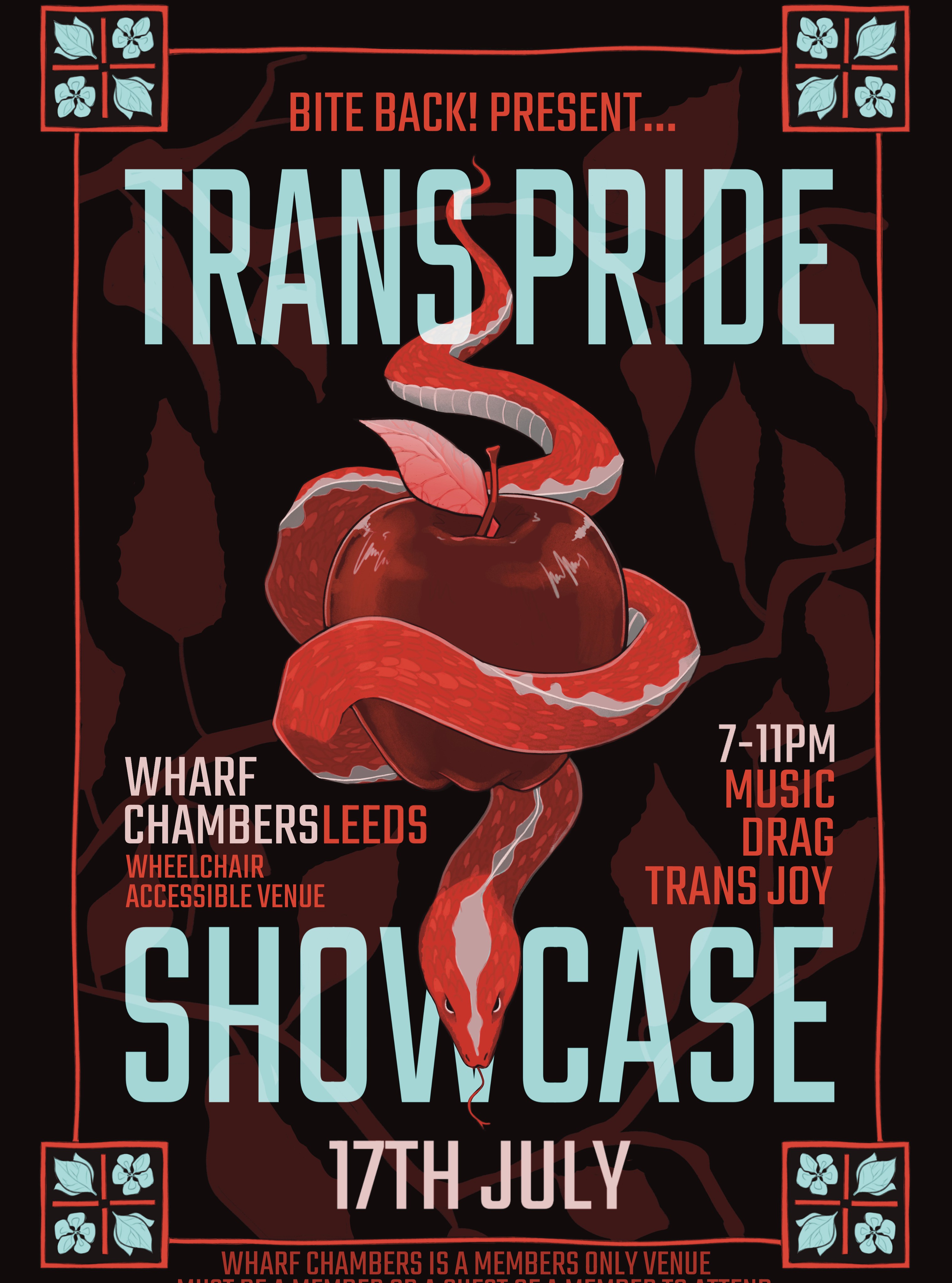 Trans Pride Showcase poster