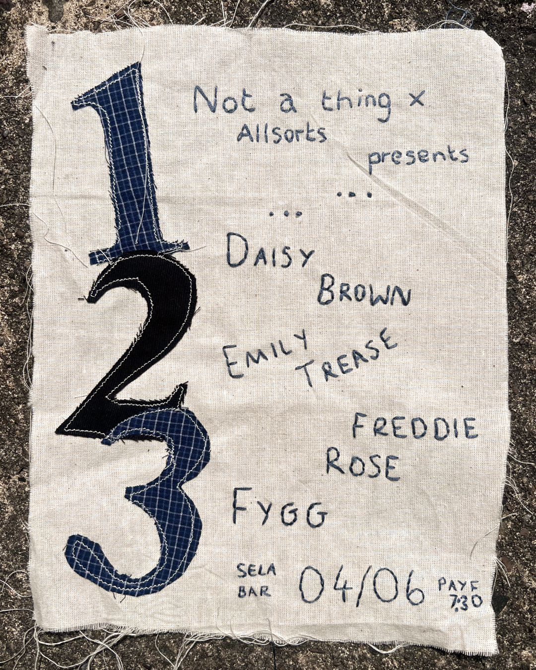 1,2,3…: Daisy Brown / Emily Trease / Freddie Rose / FYGG poster
