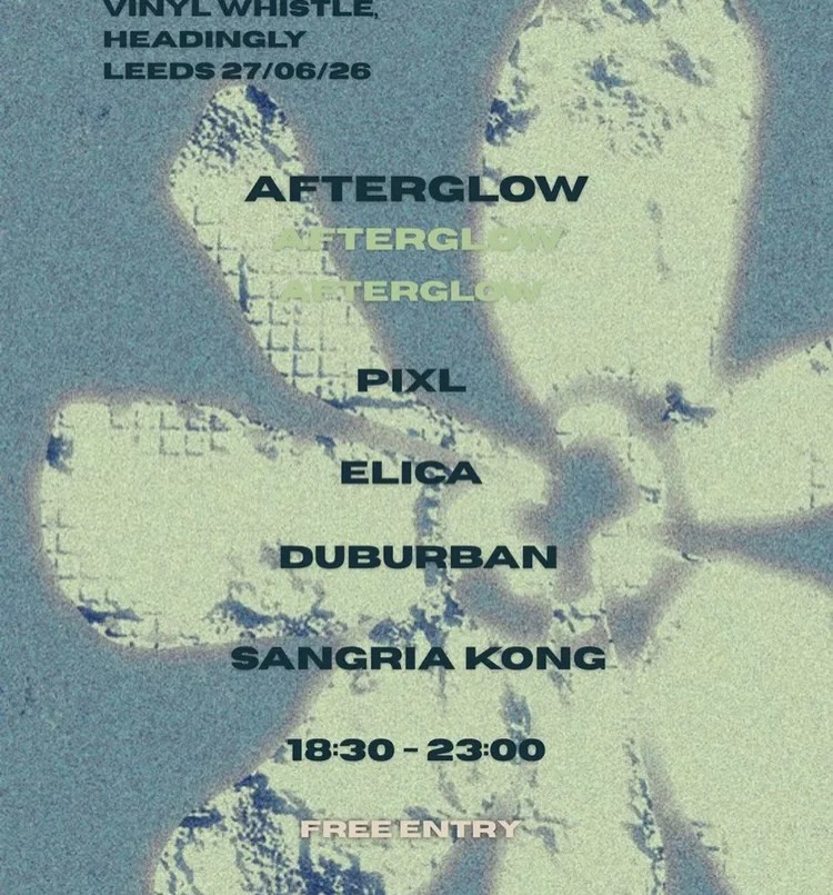 Afterglow DJ Event poster