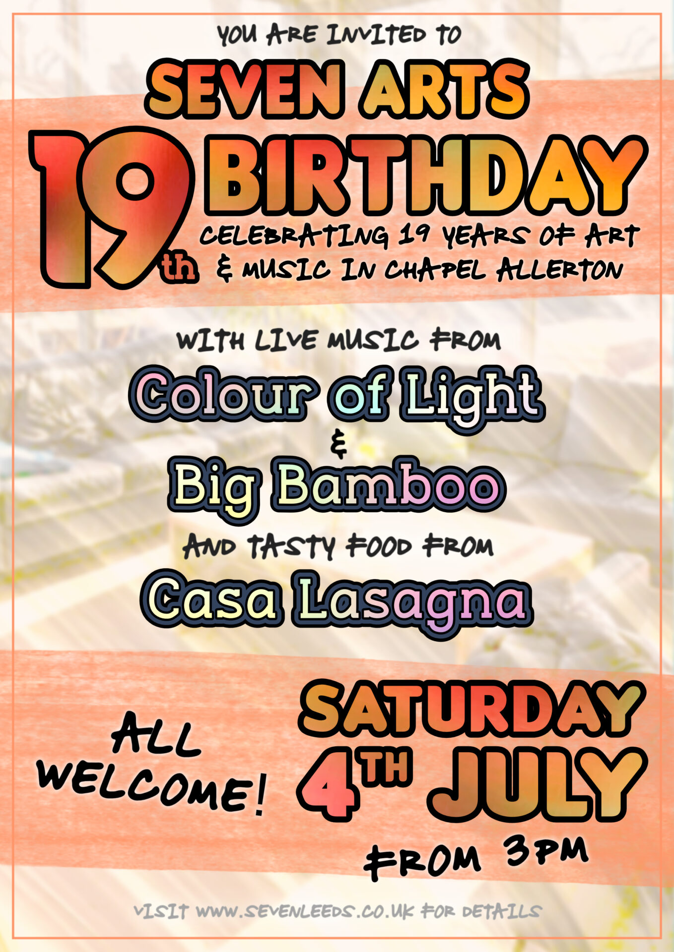 Seven’s 19th Birthday Bash poster