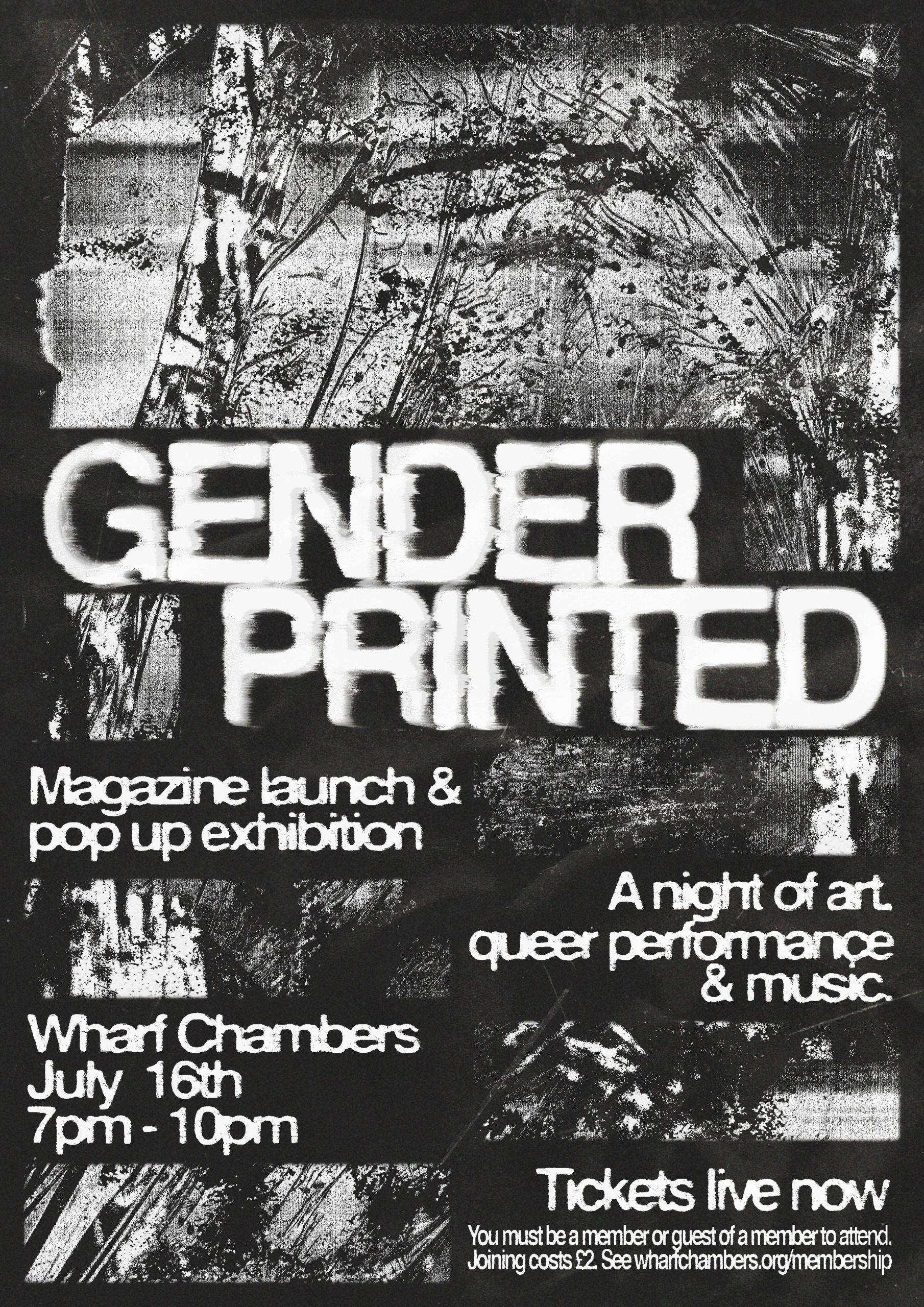 Gender Printed magazine launch poster