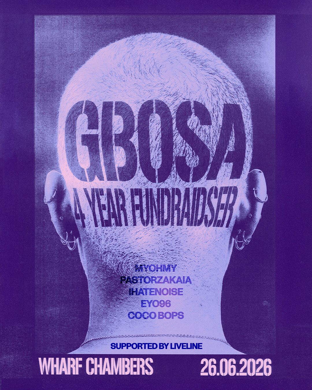GBOSA - 4 Year Fundraiser poster