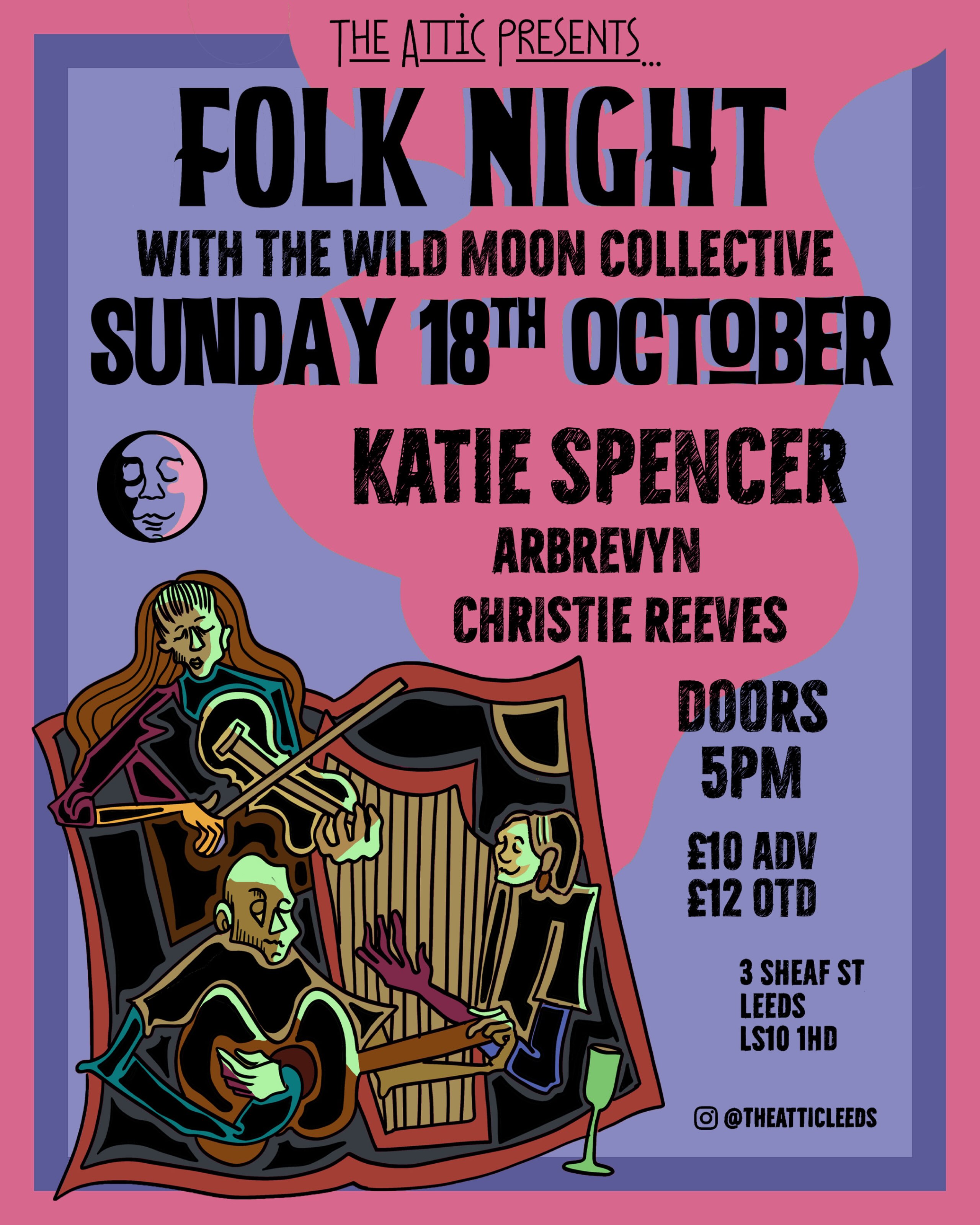 Folk Night with The Wild Moon Collective poster