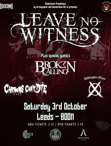 LEAVE NO WITNESS poster