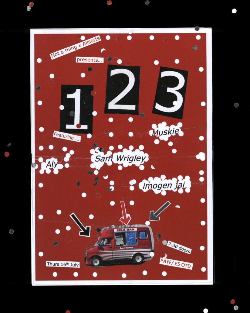 1,2,3...: Aly / Sam Wrigley / Muskie / imogen jai poster