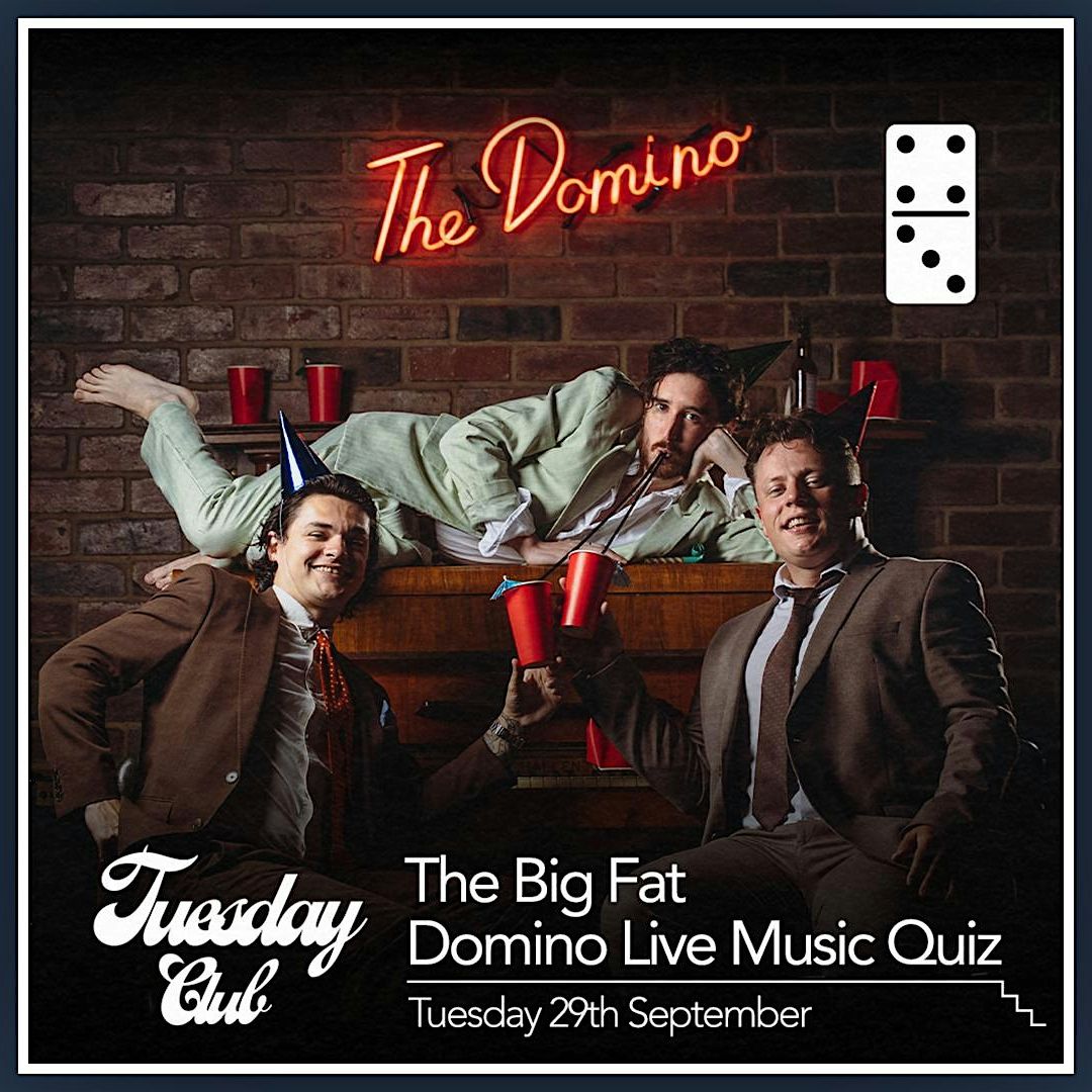 The Big Fat Domino Live Music Quiz poster