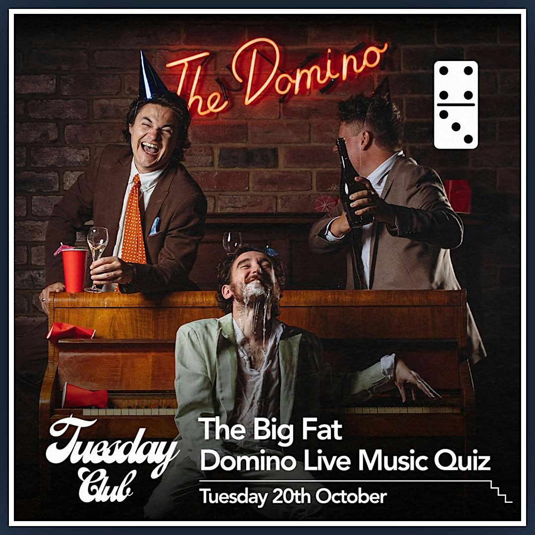 The Big Fat Domino Live Music Quiz poster