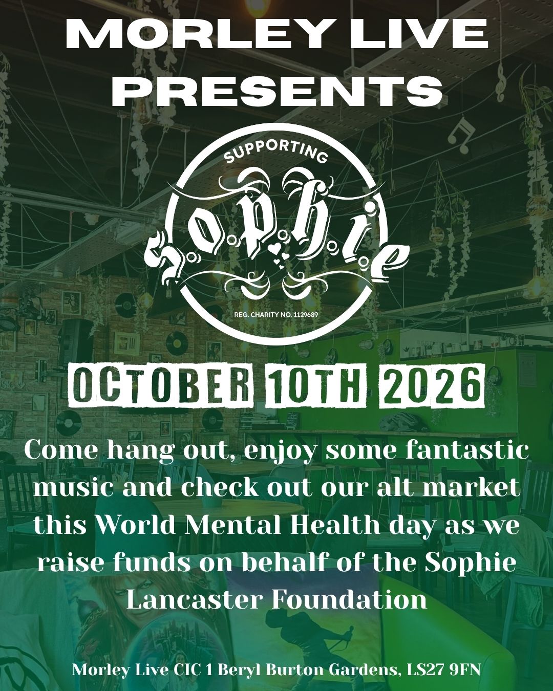 Sophie Lancaster Foundation Fundraiser poster