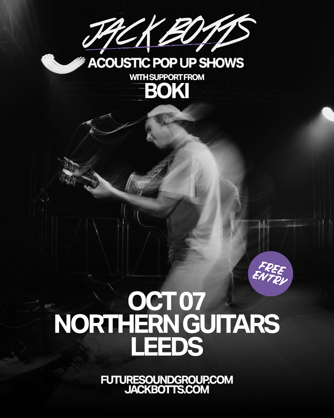 Jack Botts Acoustic Pop Up Shows poster
