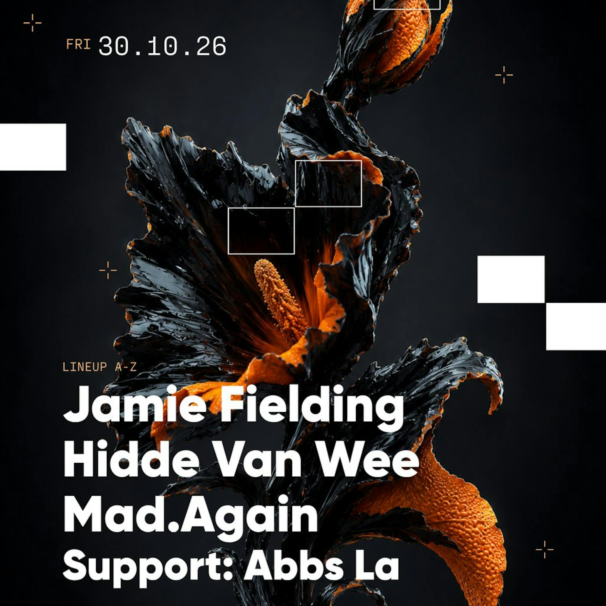 Jamie Fielding / Hidde Van Wee / Mad.Again / Abbs La poster