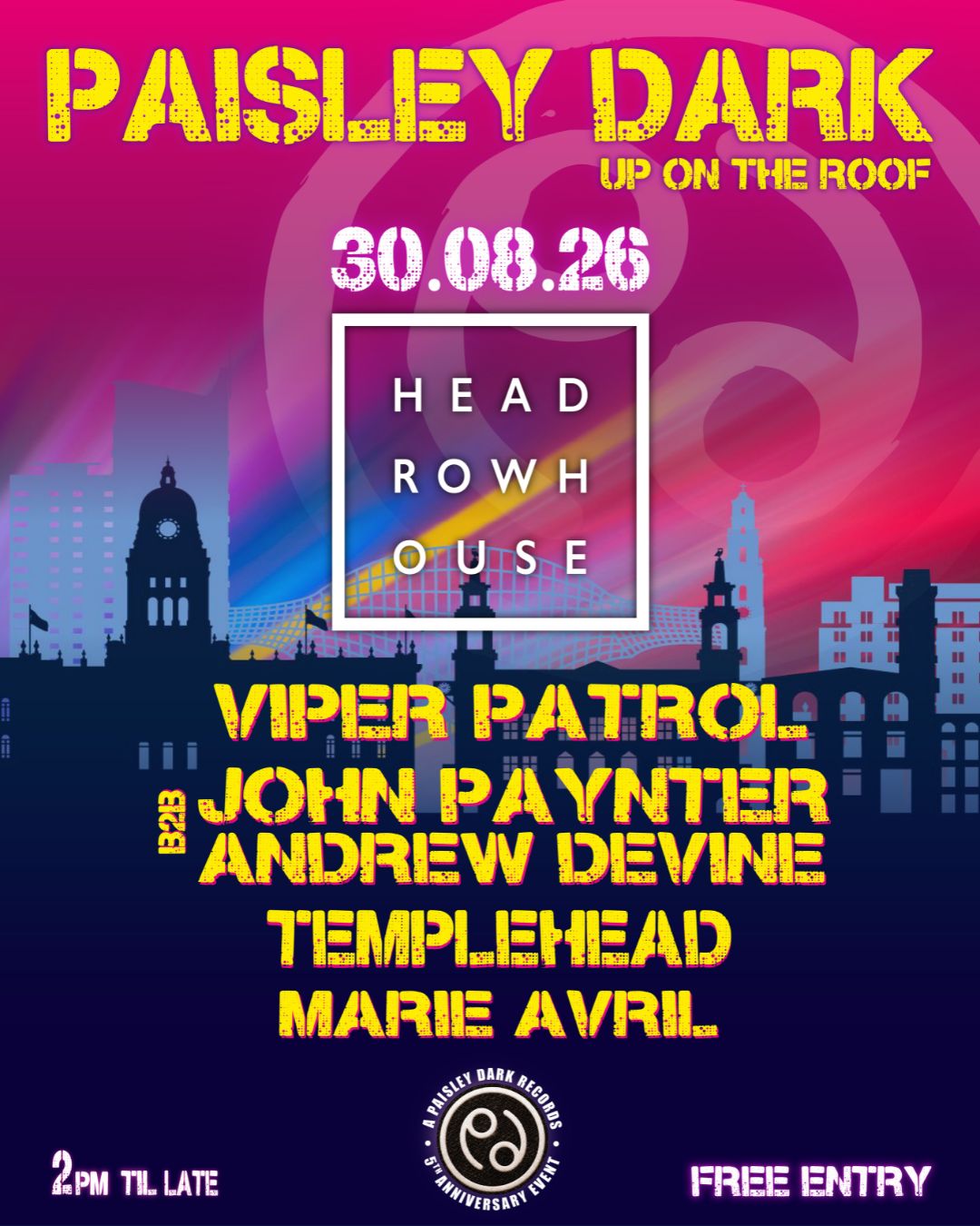 Paisley Dark Rooftop Takeover poster
