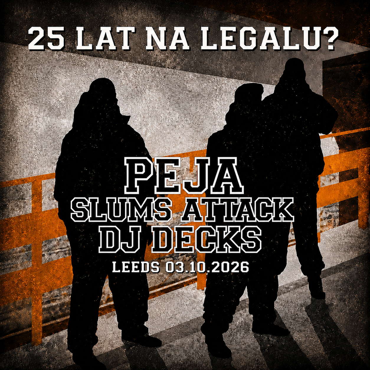 PEJA & DJ DECKS / SLUMS ATTACK / Gandi Ganda / DVJ Rink poster