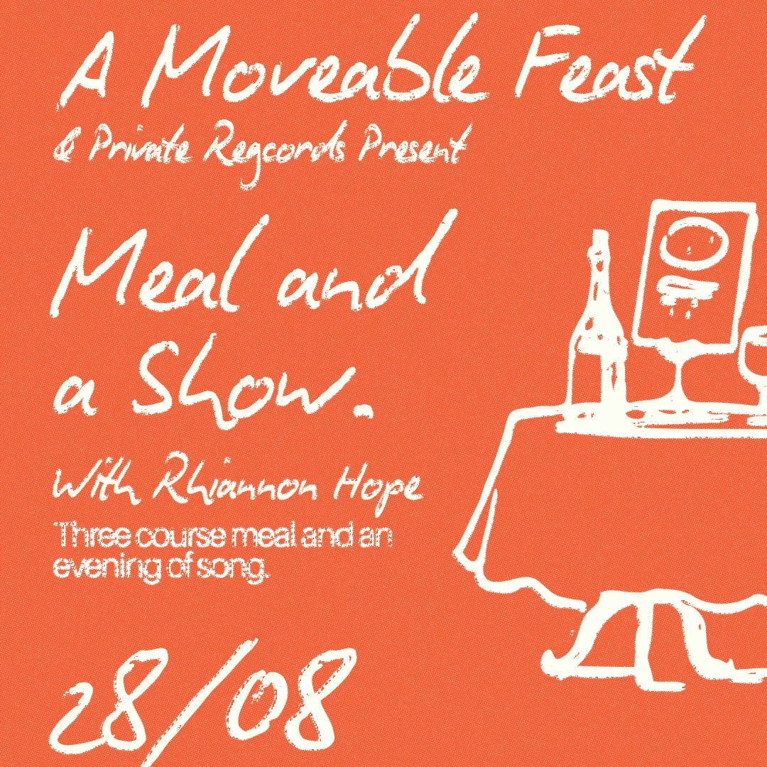 A Moveable Feast’s Meal and a Show: Rhiannon Hope poster