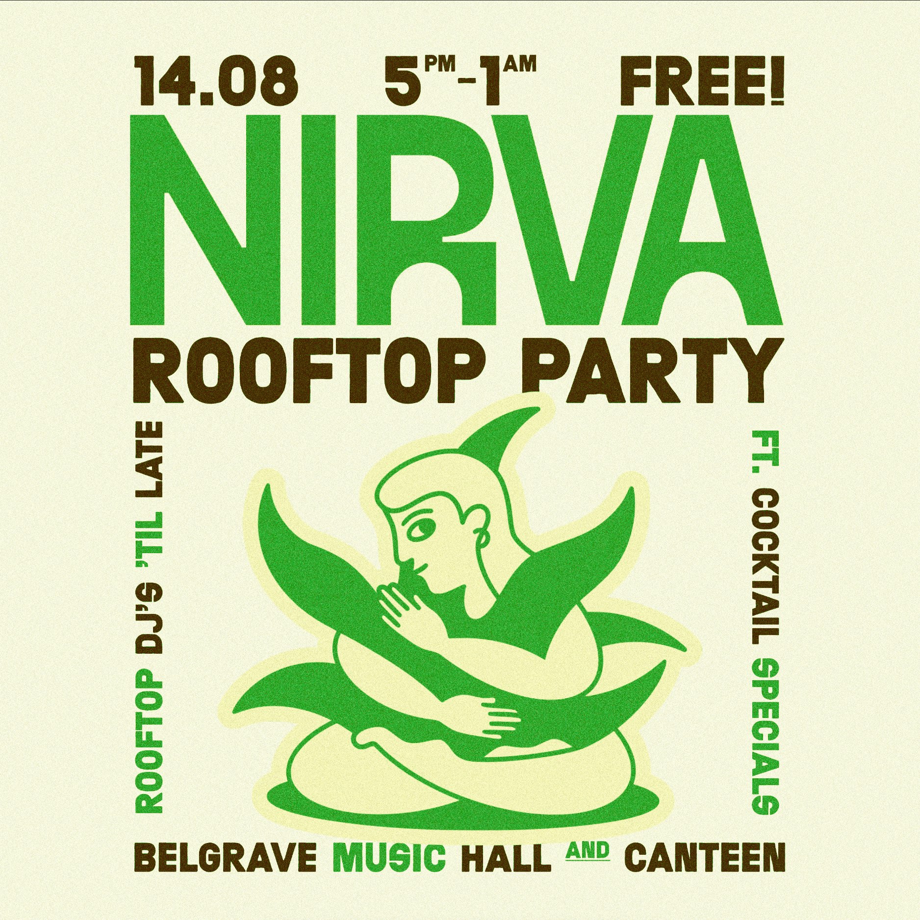 Nirva Roof Party poster
