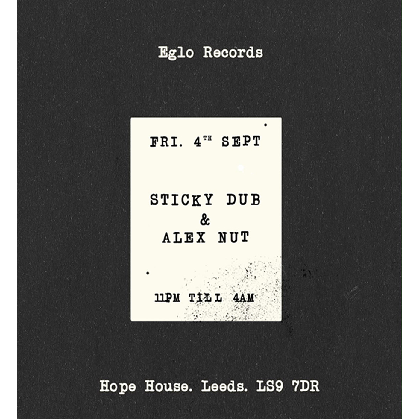 EGLO RECORDS poster