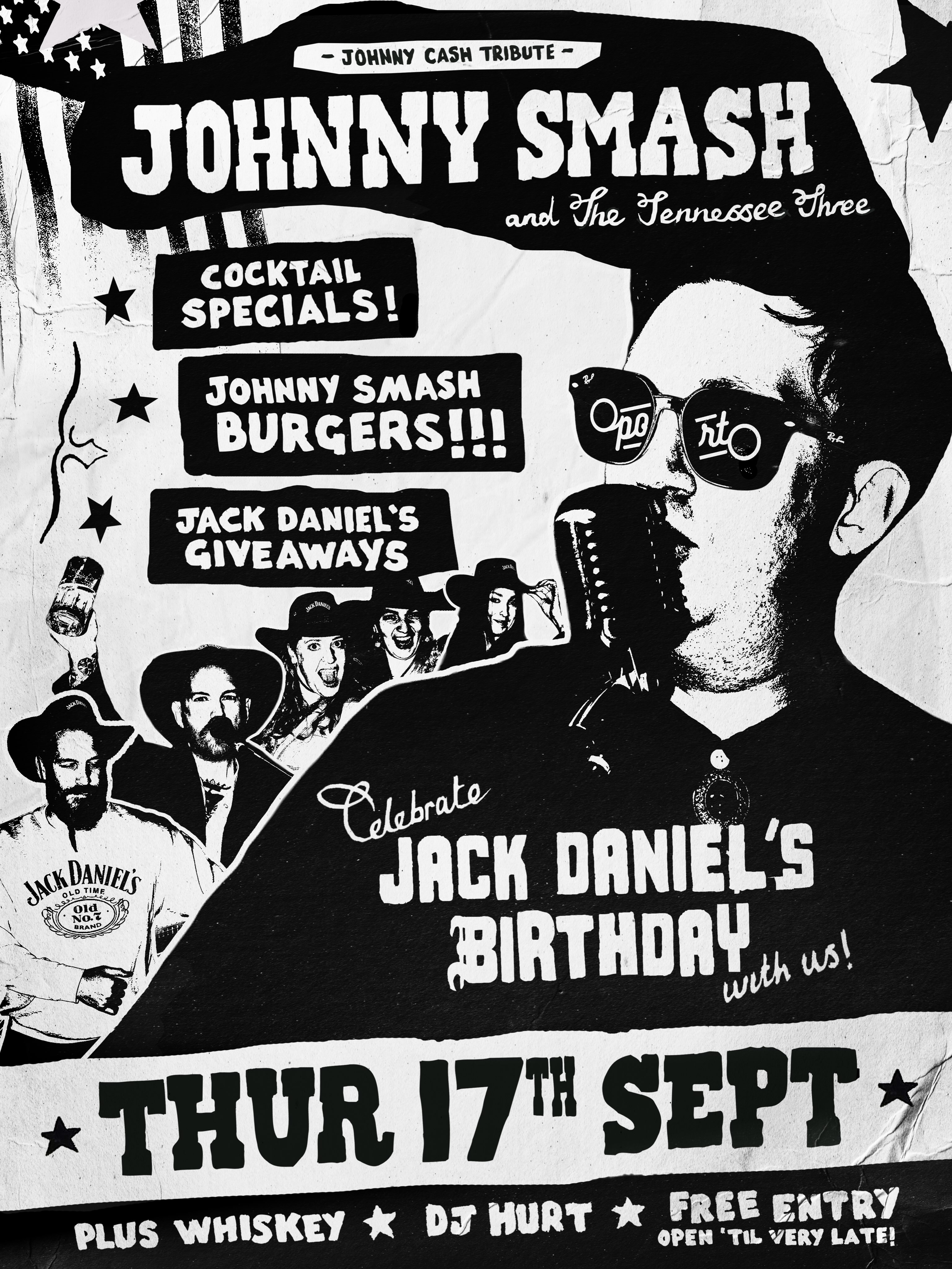 Johnny Cash Tribute: Johnny Smash and the Tennessee Three poster