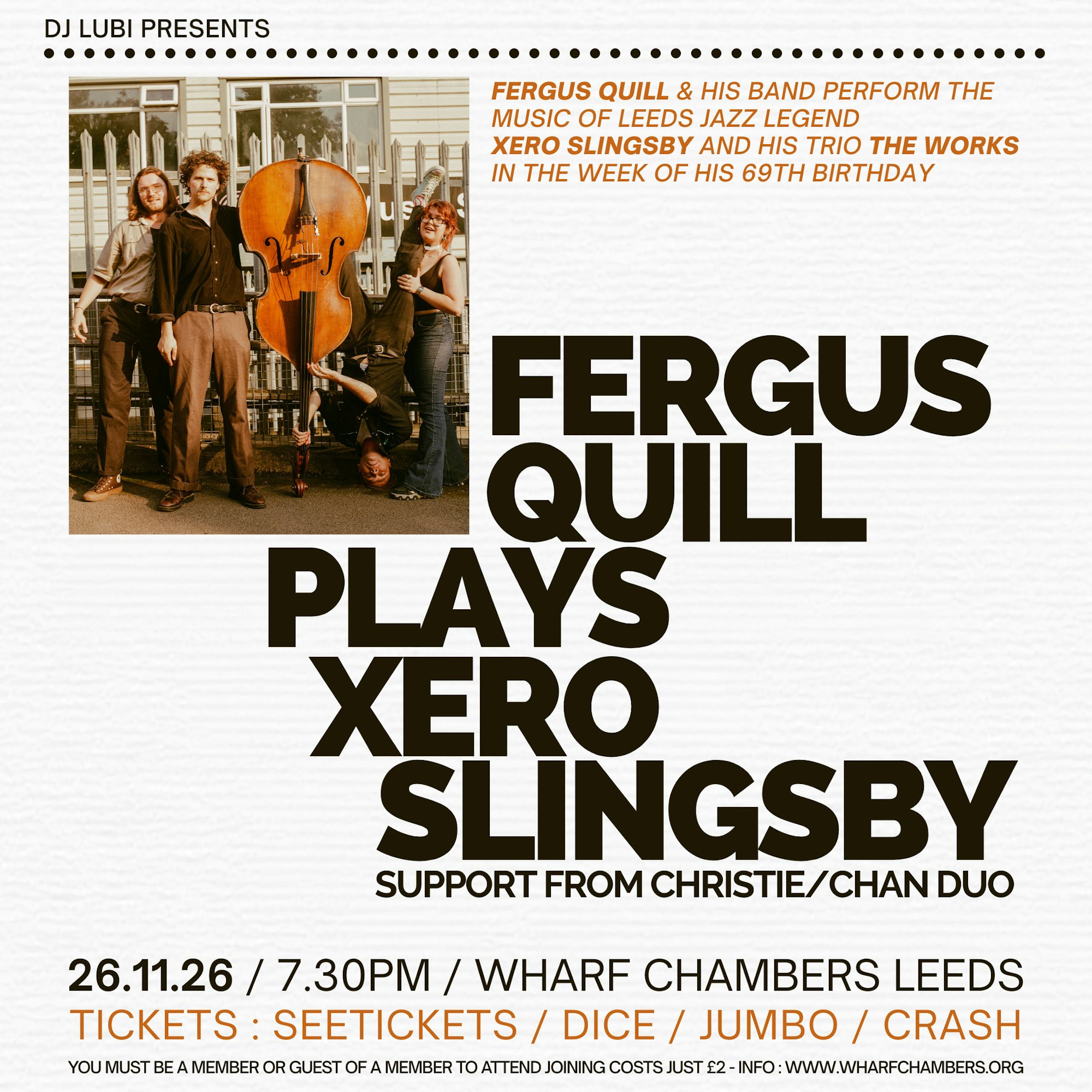 Fergus Quill Plays Xero Slingsby: Fergus Quill / Christie / Chan Duo poster