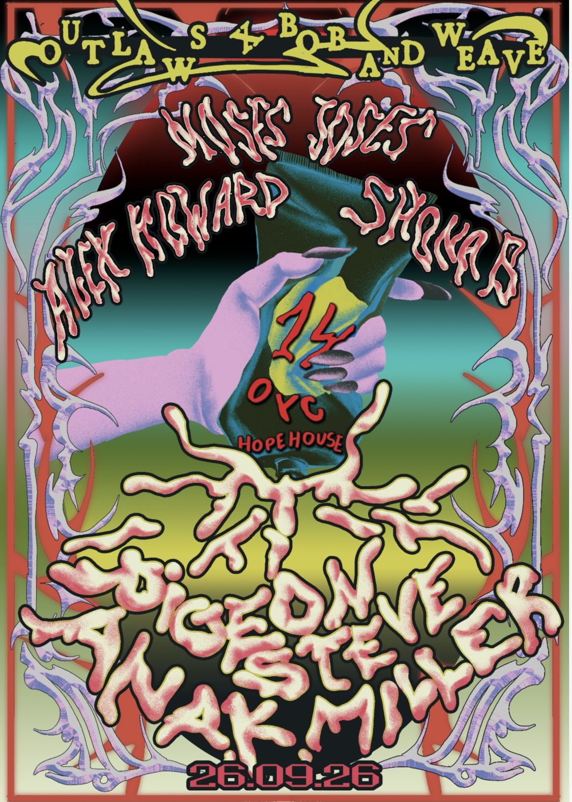 Outlaws Yacht Club 14th Birthday poster